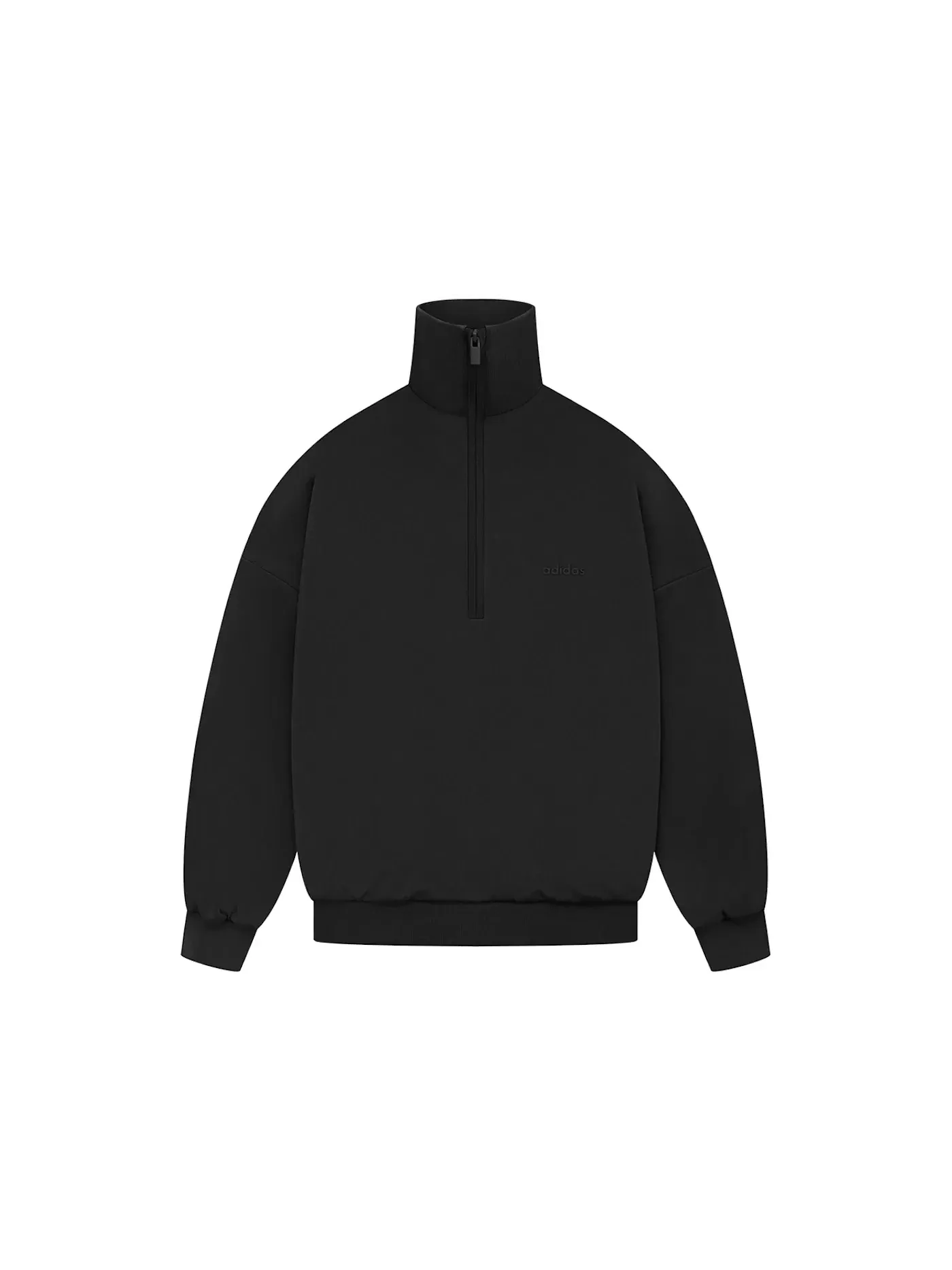 Мужской полузамок пуловер из трикотажа Fear of God Athletics Tricot — изображение 1 из 1, черный