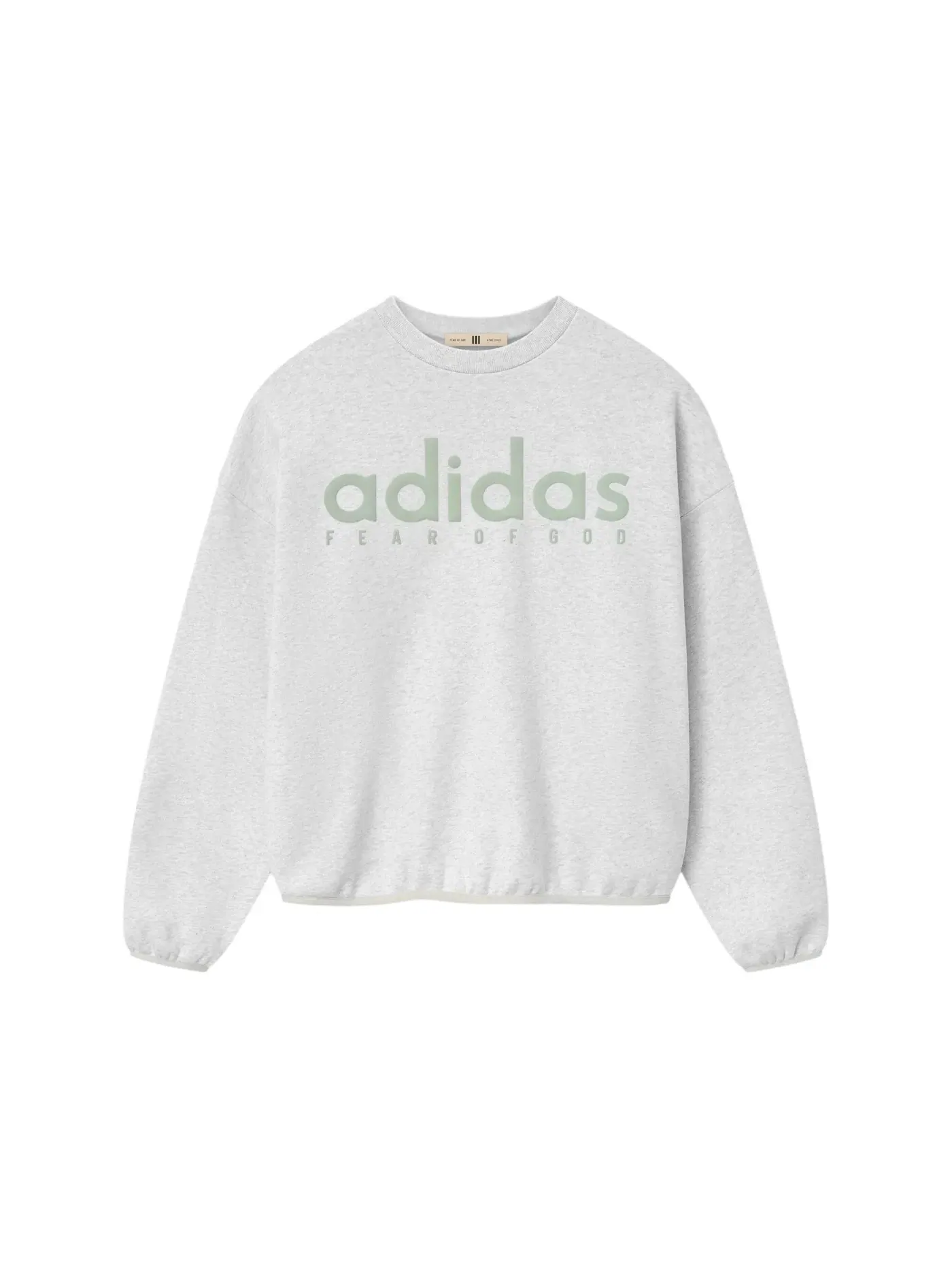 Мужской свитшот с круглым вырезом хлопковый Crewneck Fear of God — изображение 1 из 2, этер