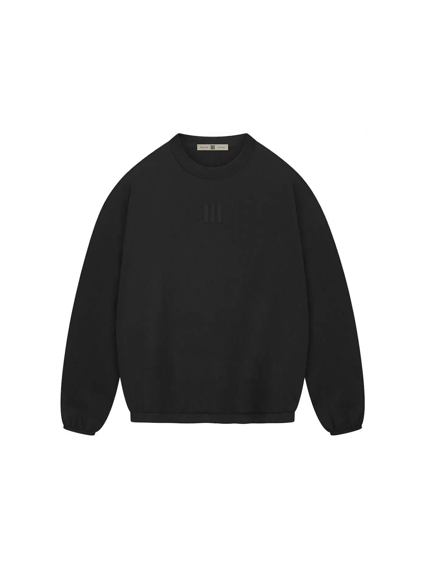 Мужской свитшот из стрейч-ткани Crewneck Fear of God — изображение 1 из 2, черный