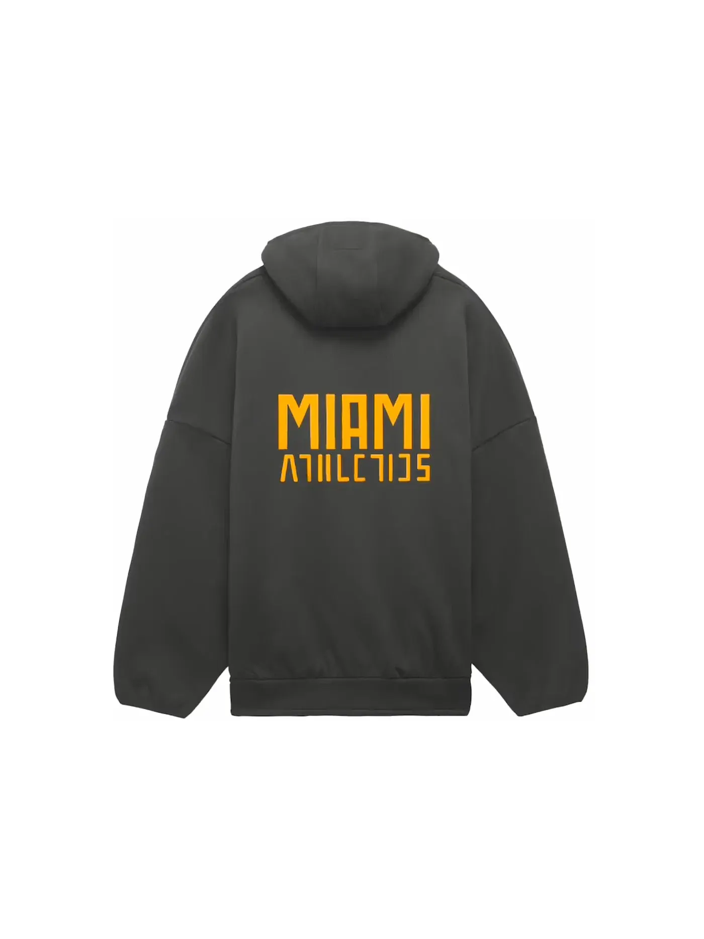 Мужской худи с принтом Fear of God Athletics x University of Miami Hurricanes Fear of God — изображение 1 из 2, серый