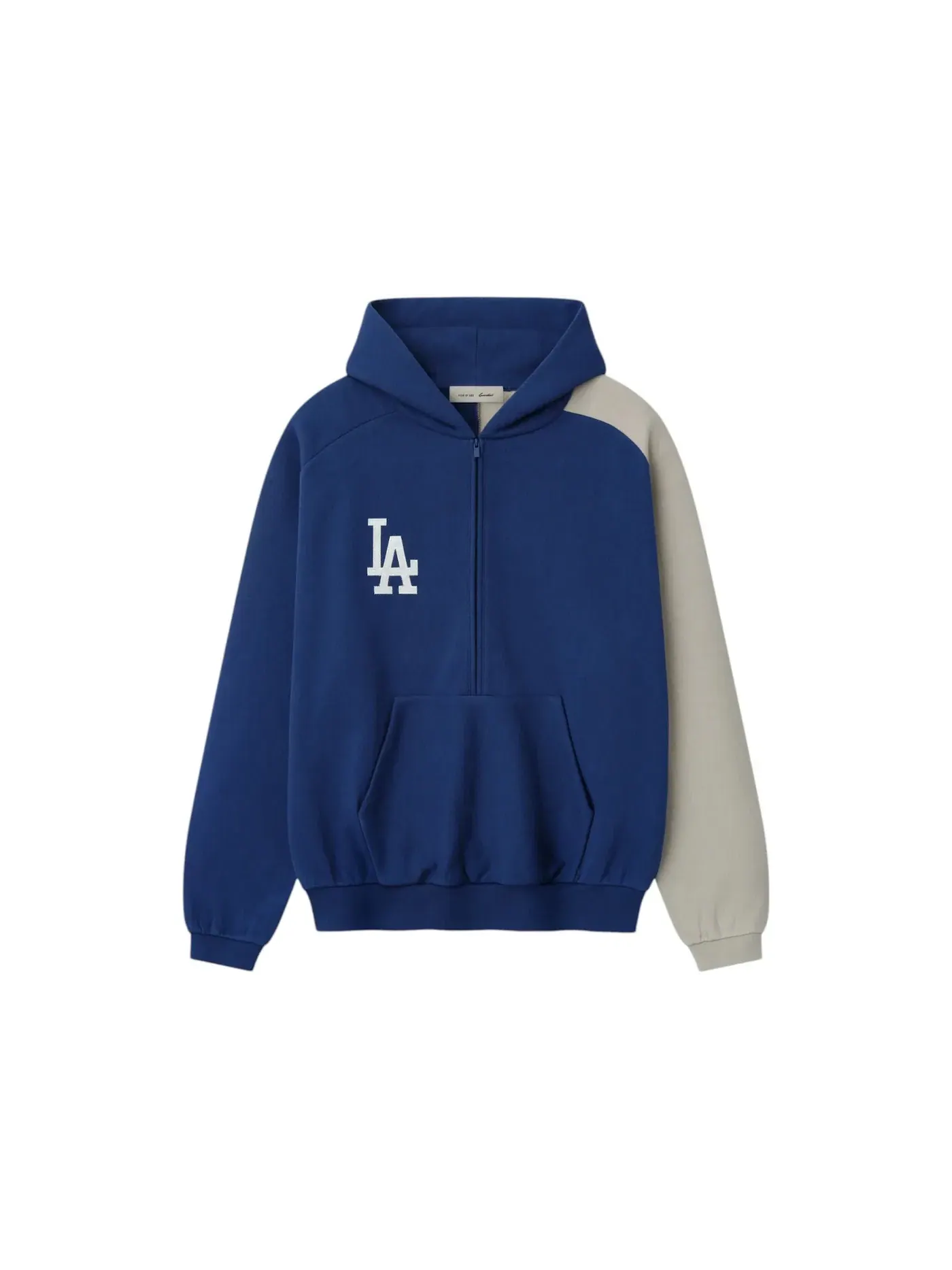 Мужской спортивный худи с полузастежкой-молнией Fear of God Dodgers Raglan Half Zip Sport Hoodie — изображение 1 из 2, черный