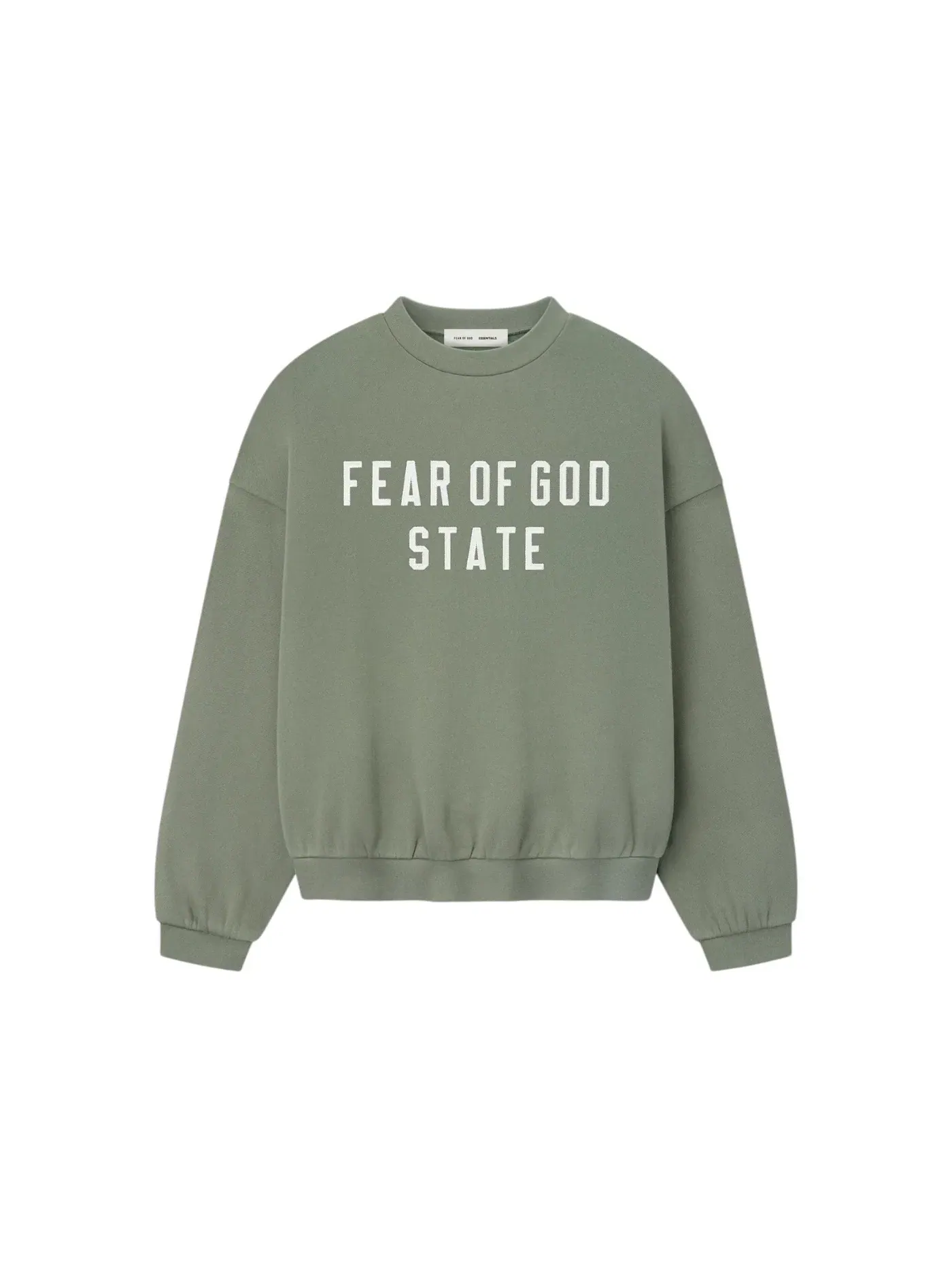 Мужской свитшот с длинным рукавом Crewneck Fear of God — изображение 1 из 1, мох