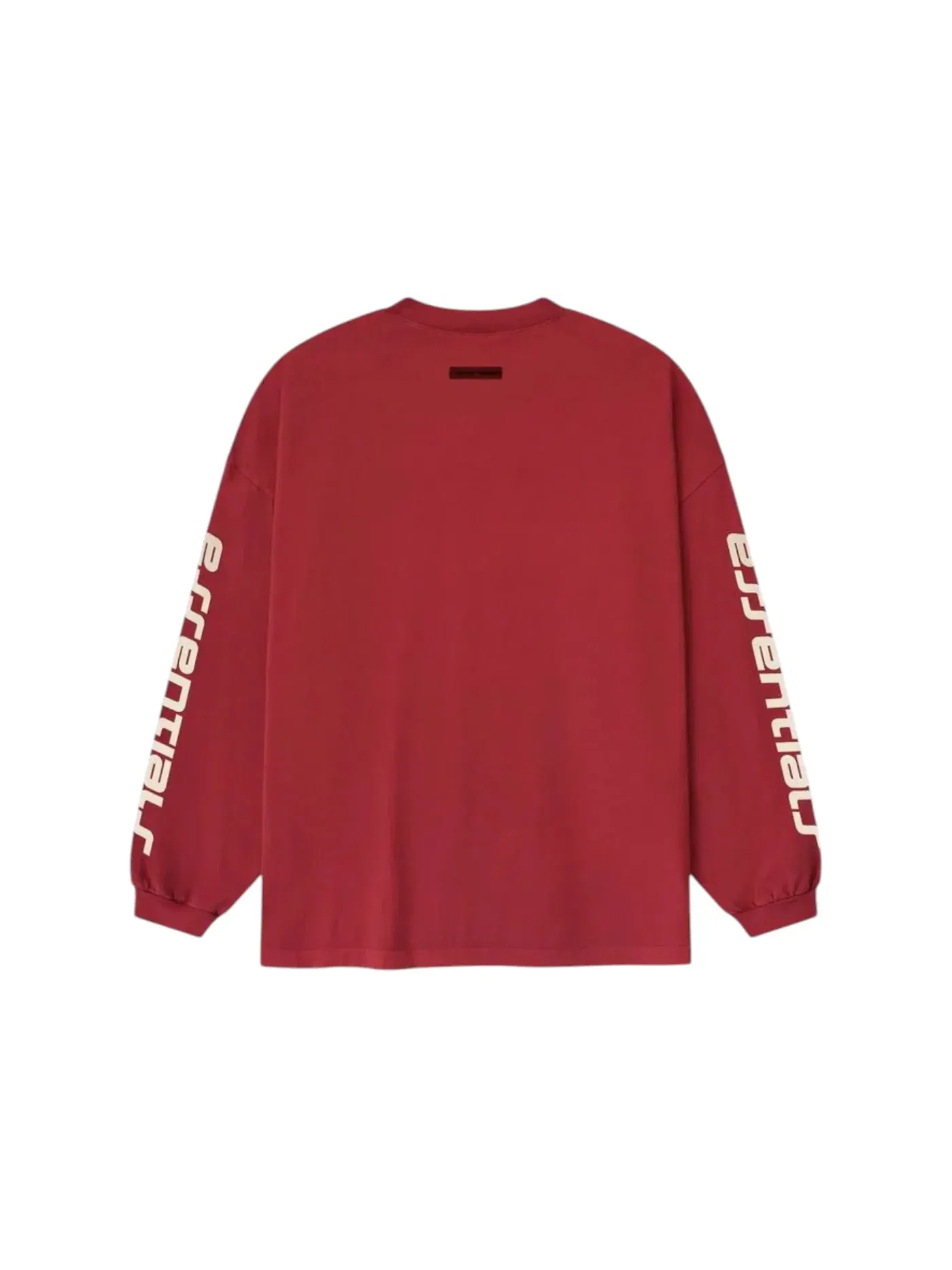 Мужская футболка с длинным рукавом Fear of God Essentials 90's Long Sleeve Tee — изображение 2 из 3, красный