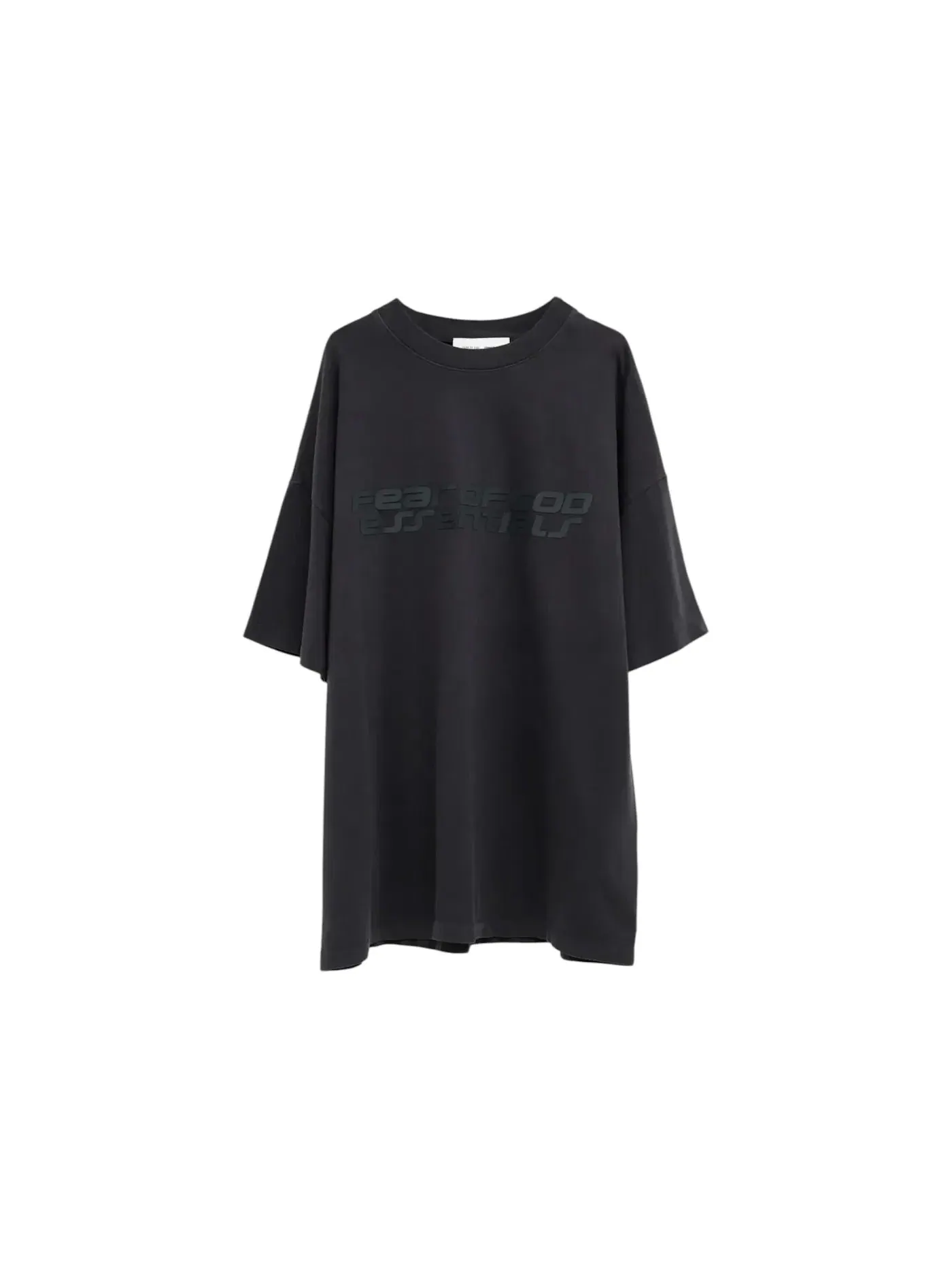 Мужская футболка с коротким рукавом Essential 90's Short Sleeve Tee Fear of God — изображение 1 из 1, винтажный черный/черный