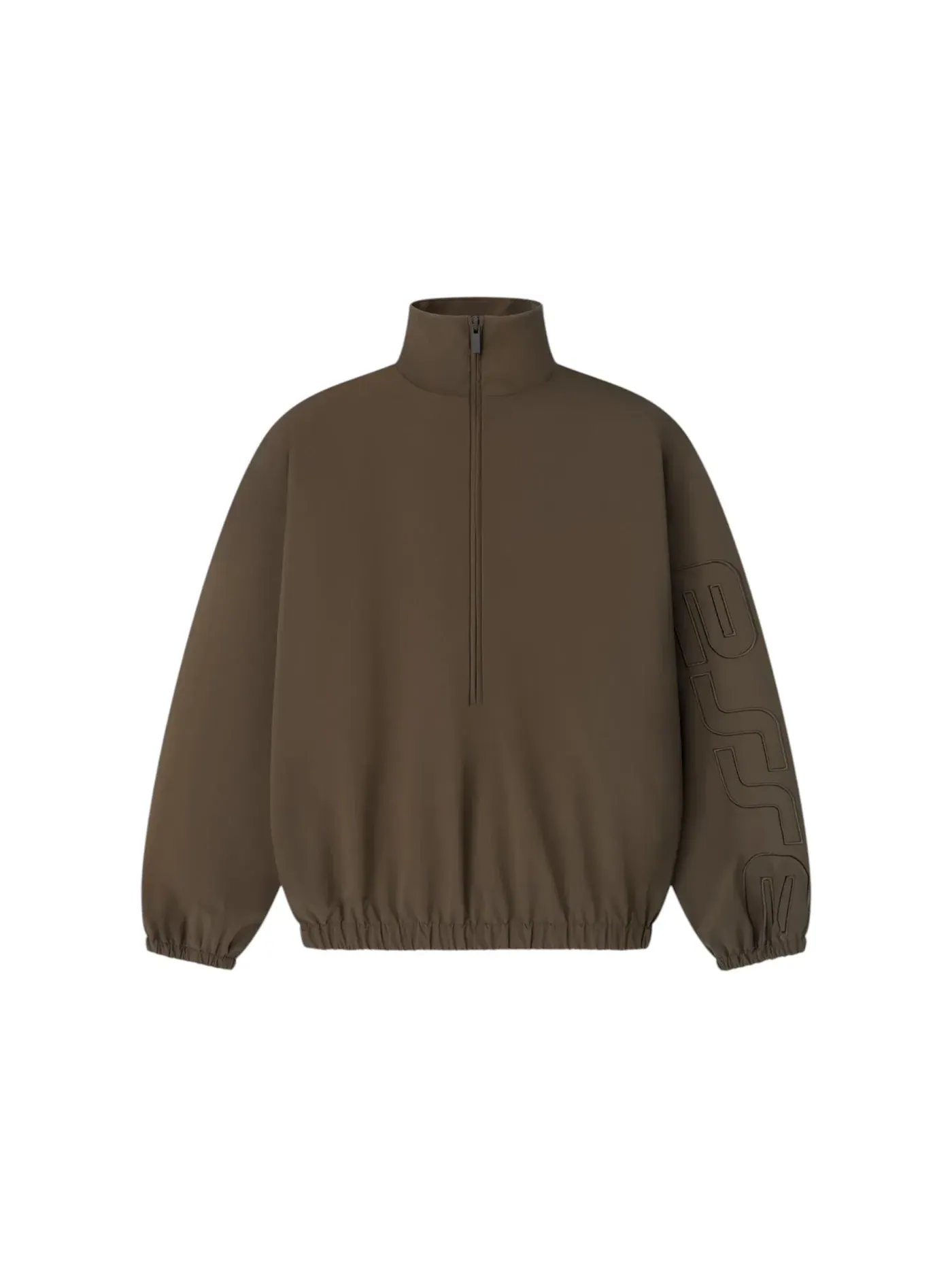 Мужская куртка-полузамок с принтом Fear of God Essentials Active Trace Half Zip Track Jacket — изображение 1 из 1, коричневый