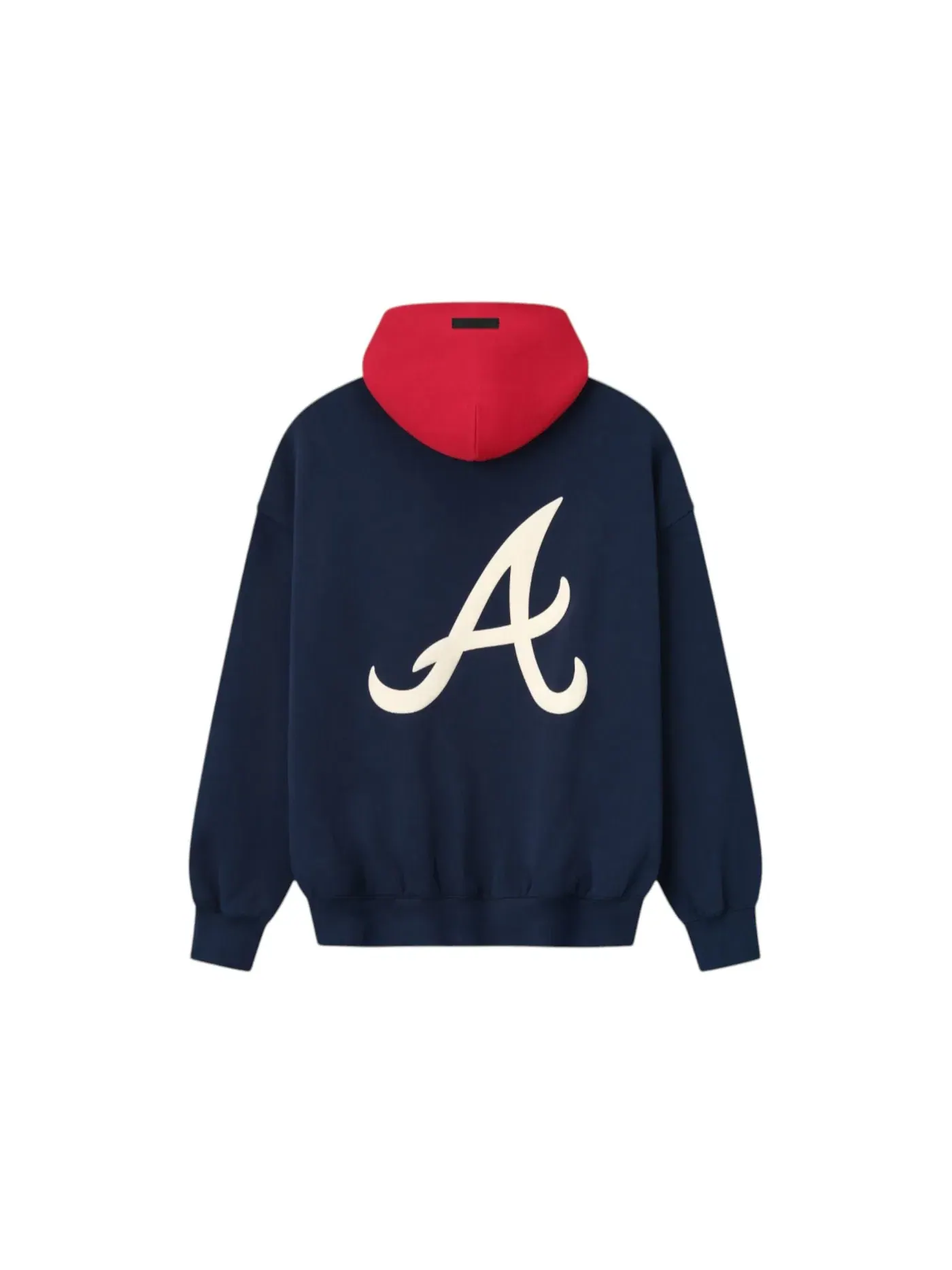 Мужская худи с принтом Fear of God Essentials Atlanta Braves — изображение 2 из 2, темно-синий/красный