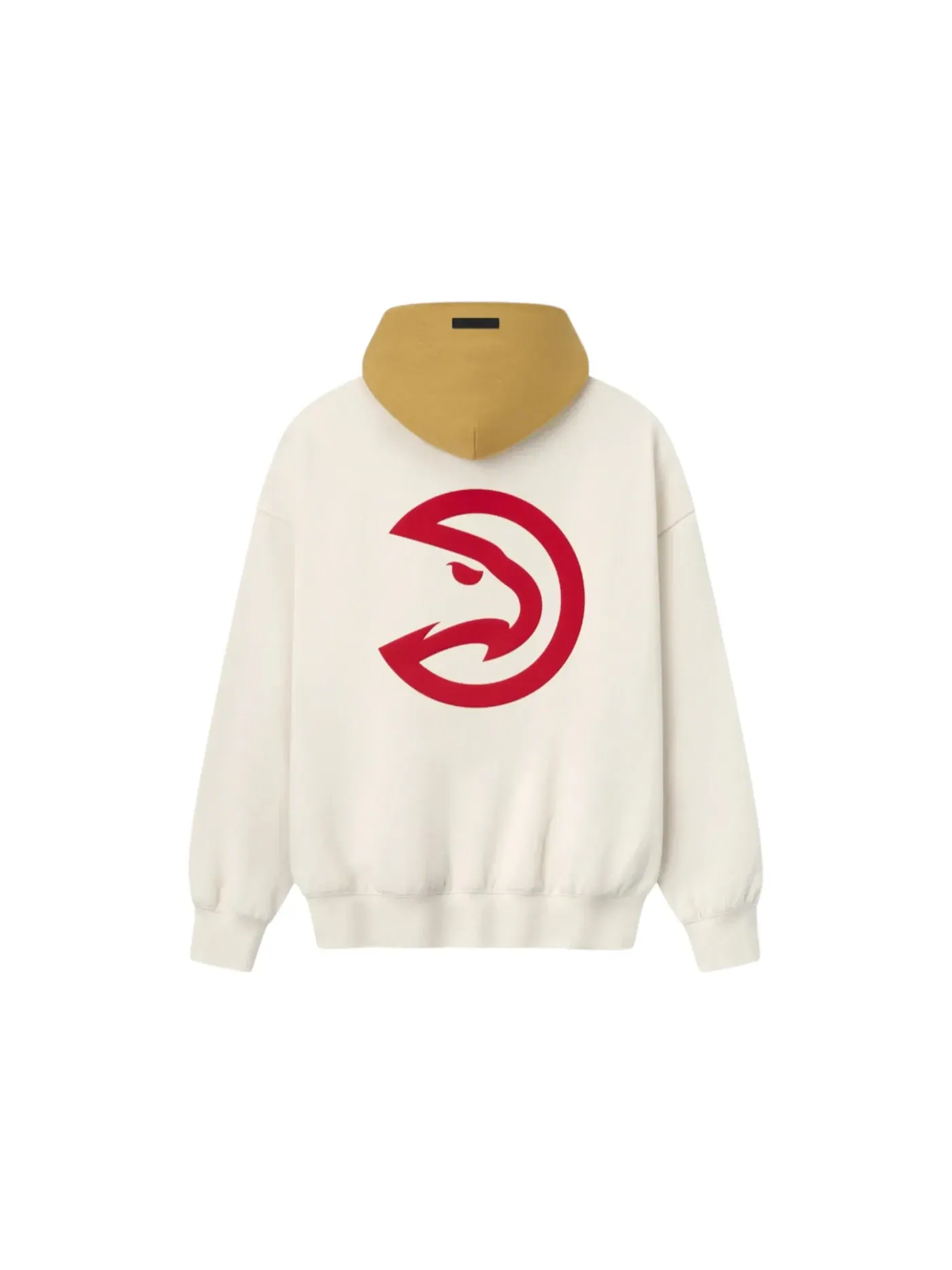 Мужская худи с принтом Fear of God Essentials Atlanta Hawks — изображение 2 из 2, кремовый/желтый