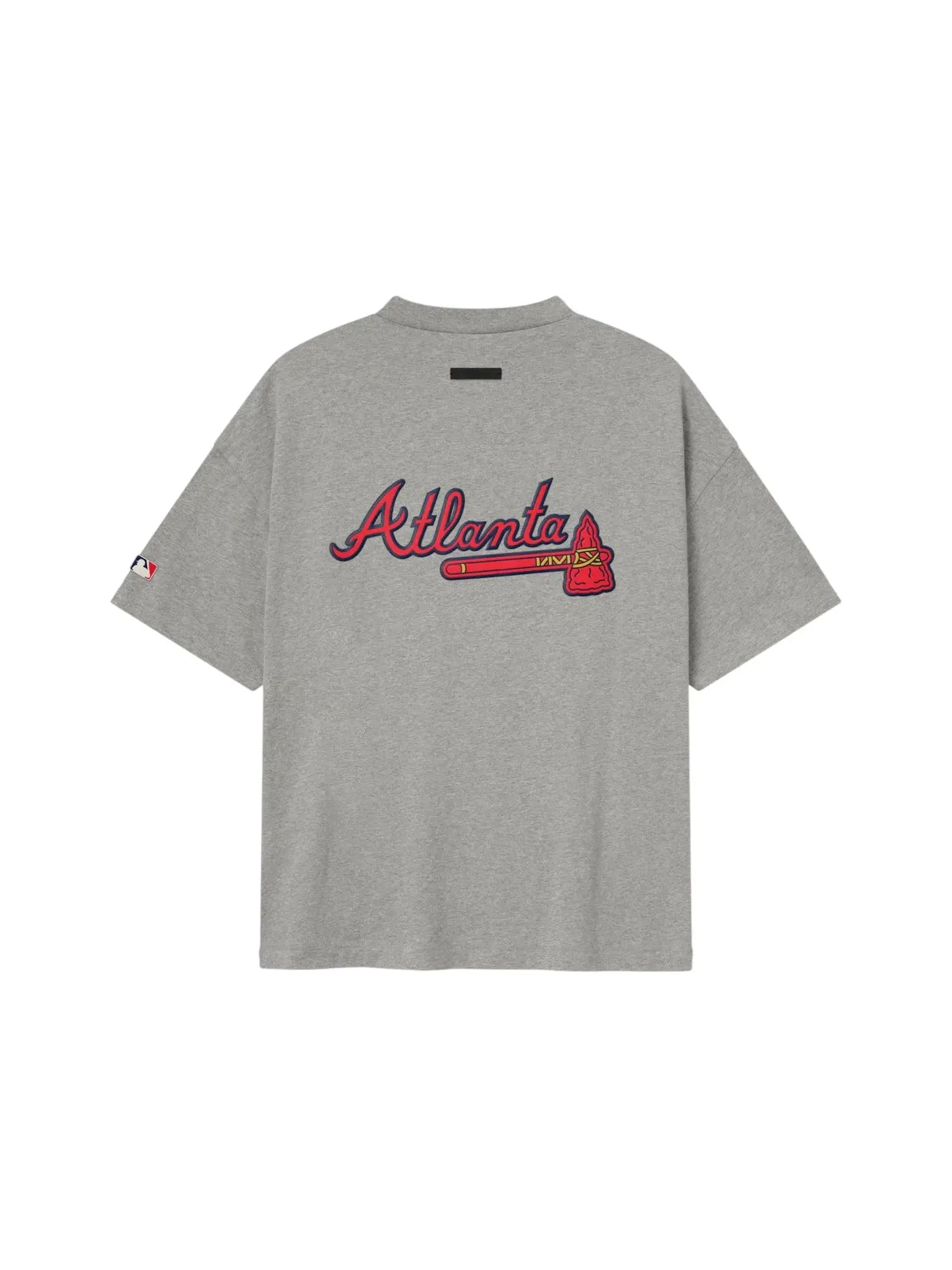 Мужская футболка с принтом Braves 90's Tee Fear of God — изображение 2 из 2, серый
