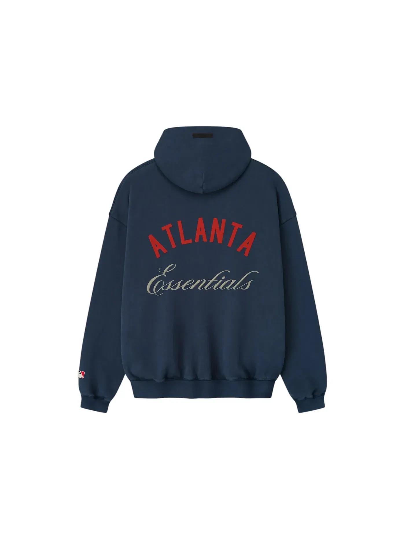 Мужской худи с принтом Fear of God Essentials Braves Sport Hoodie — изображение 2 из 2, темно-синий