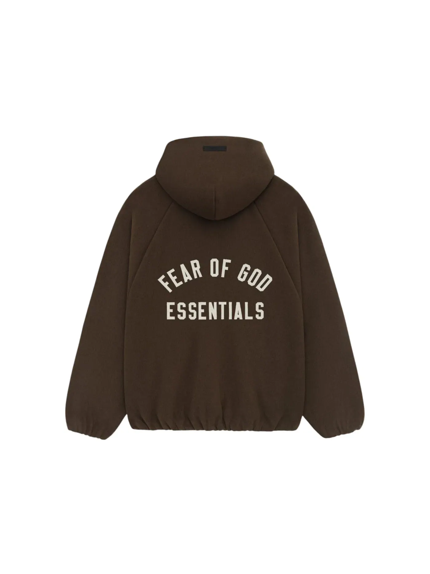Мужская куртка-бомбер из футера с капюшоном Fear of God Essentials Bomber — изображение 1 из 1, коричневый