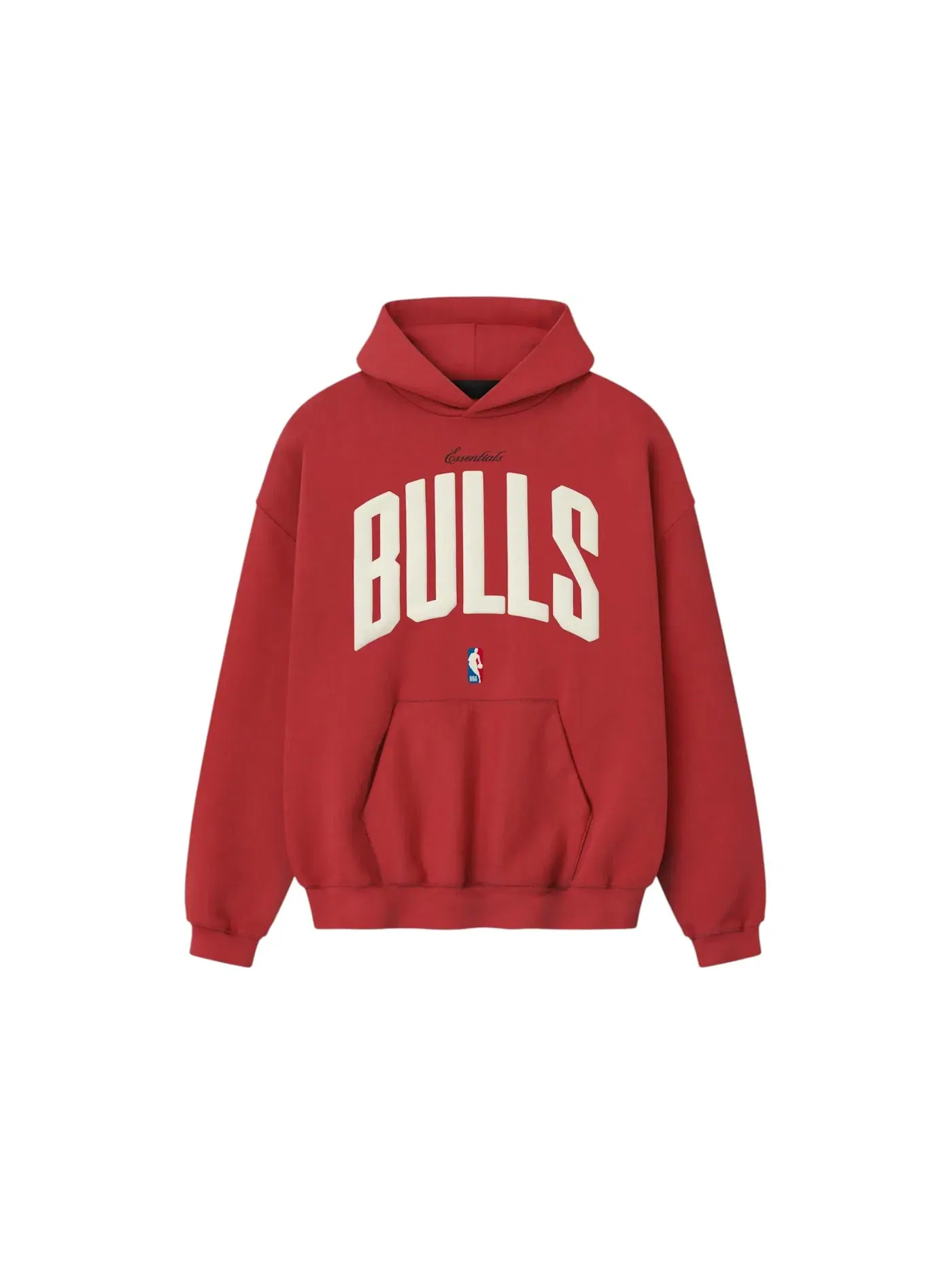 Мужской худи с принтом Bulls 90s Fear of God Essentials — изображение 1 из 1, красный