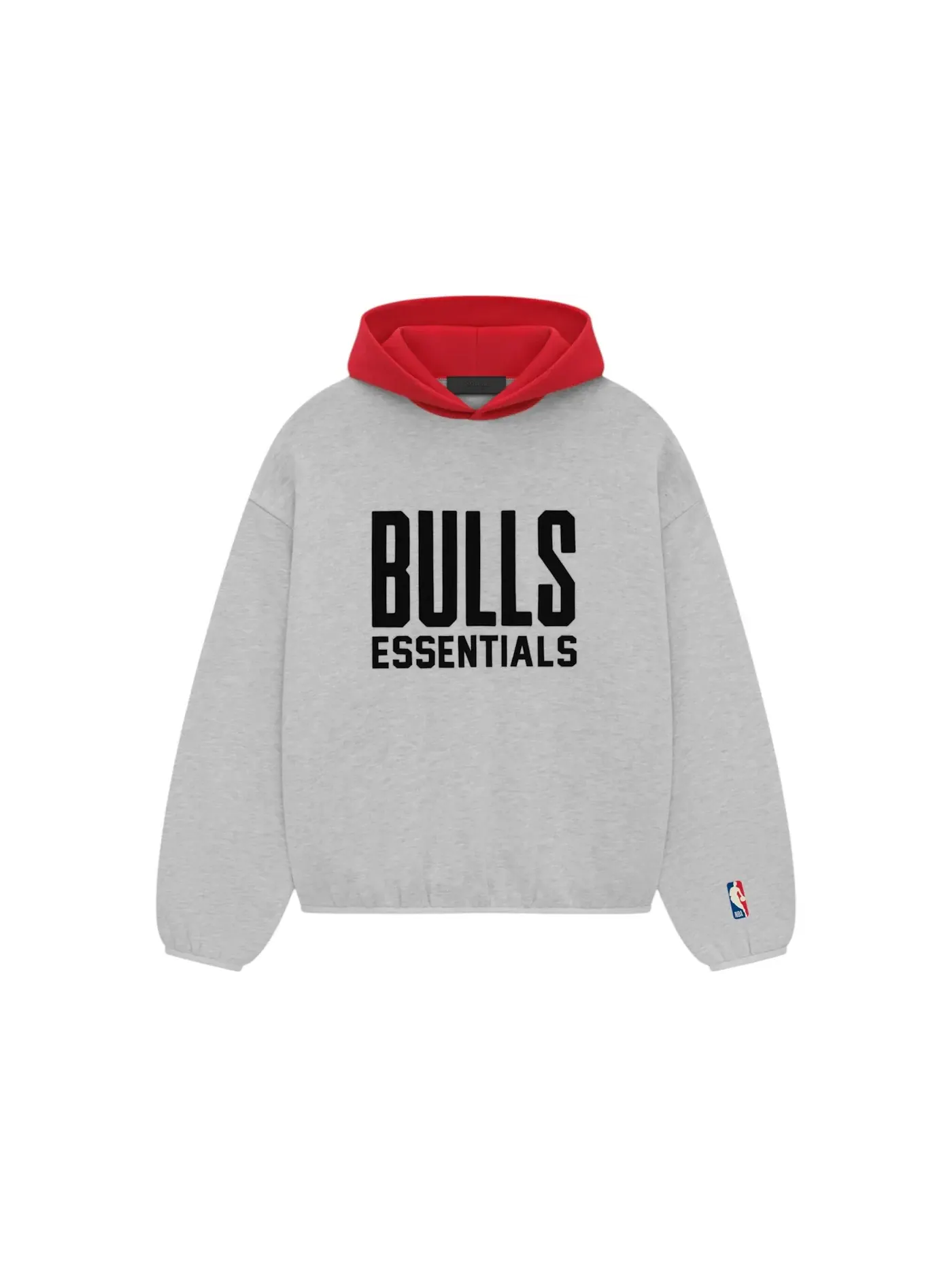 Мужской худи с принтом Bulls Fear of God Essentials — изображение 1 из 1, светлый серый