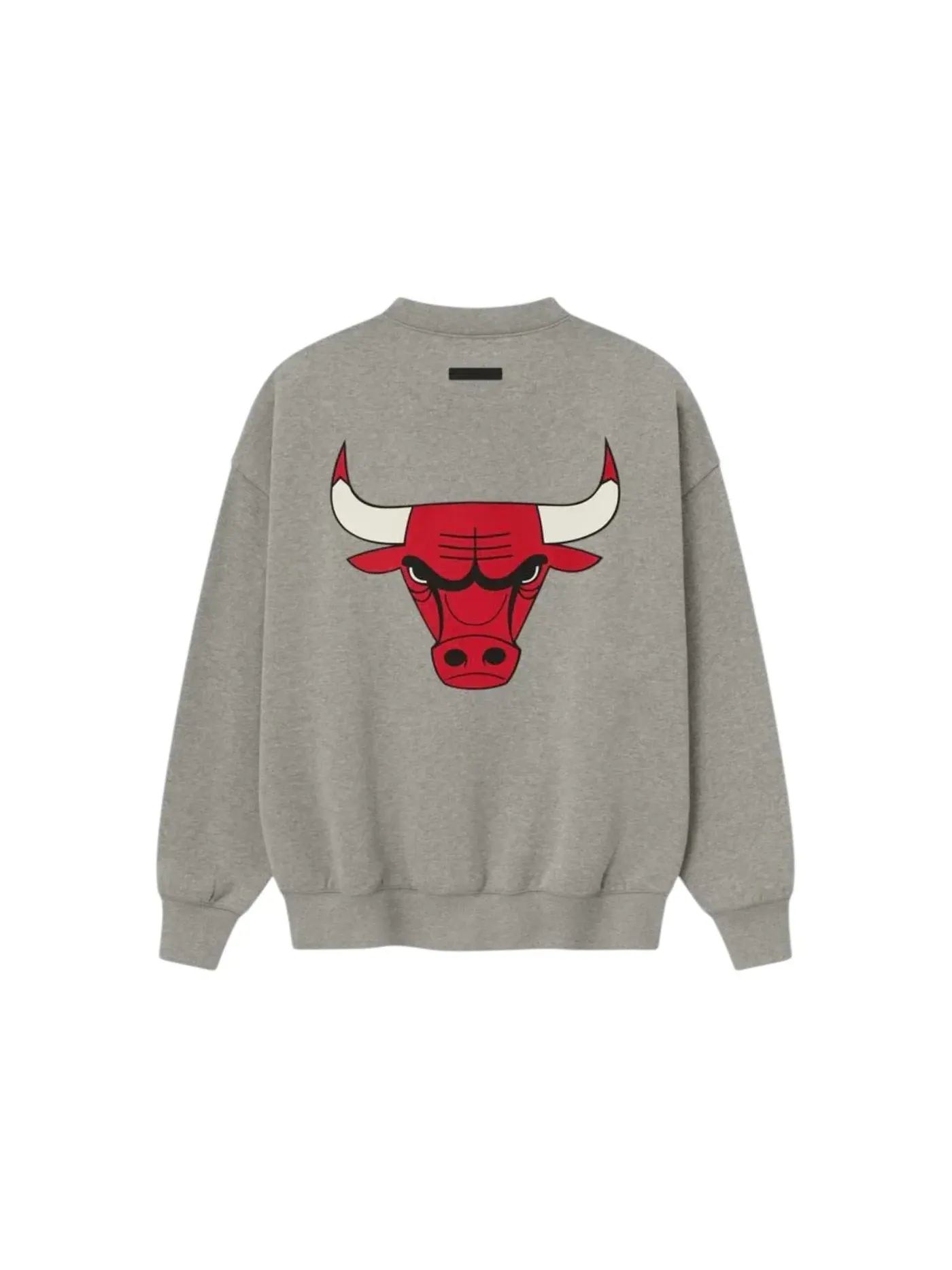 Мужской свитшот с принтом Fear of God Essentials Bulls Sport Crewneck, Concrete Heather — изображение 2 из 3