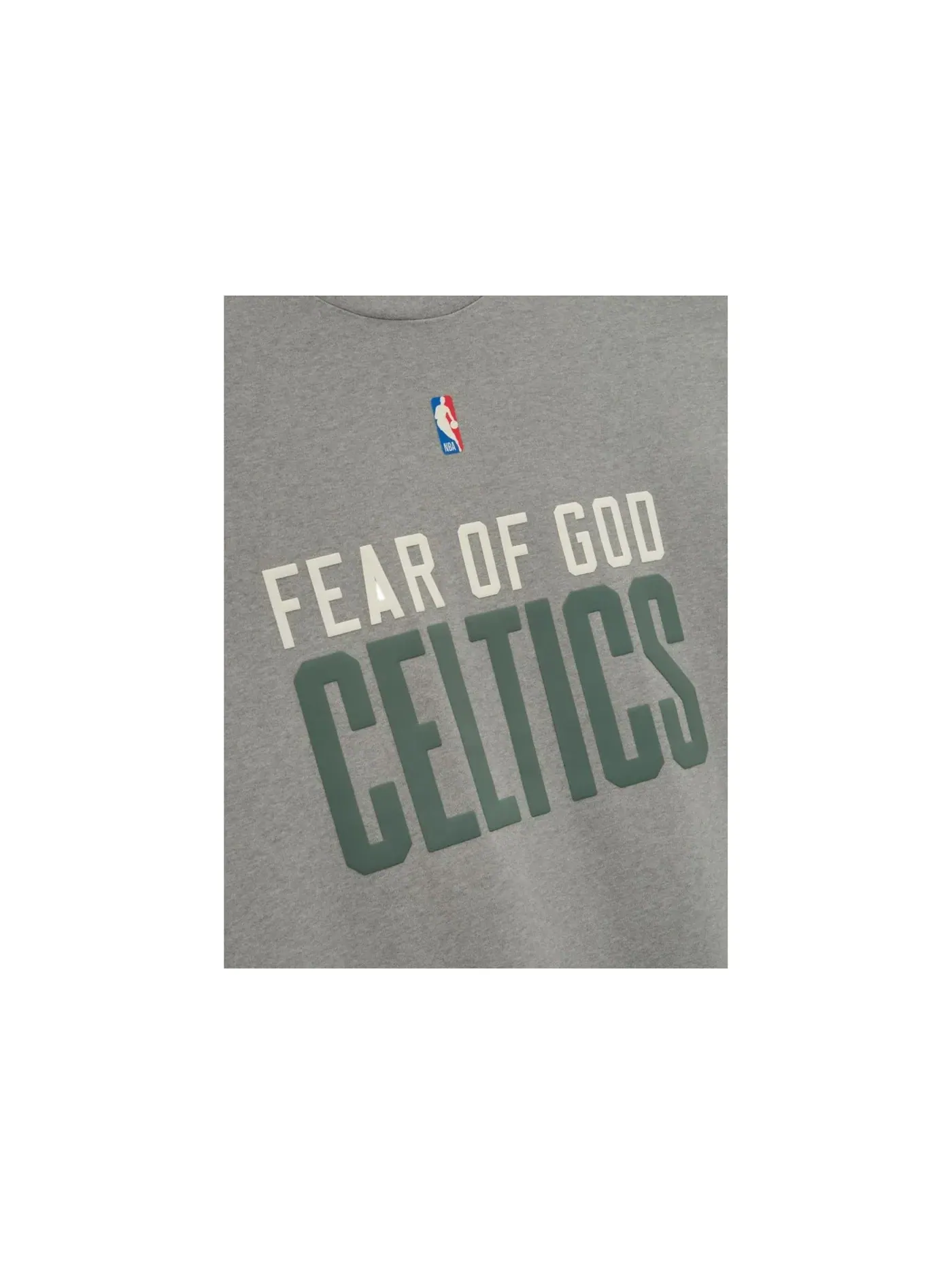 Мужская футболка с принтом Fear of God Essentials Celtics 90's Tee, Concrete Heather — изображение 3 из 3