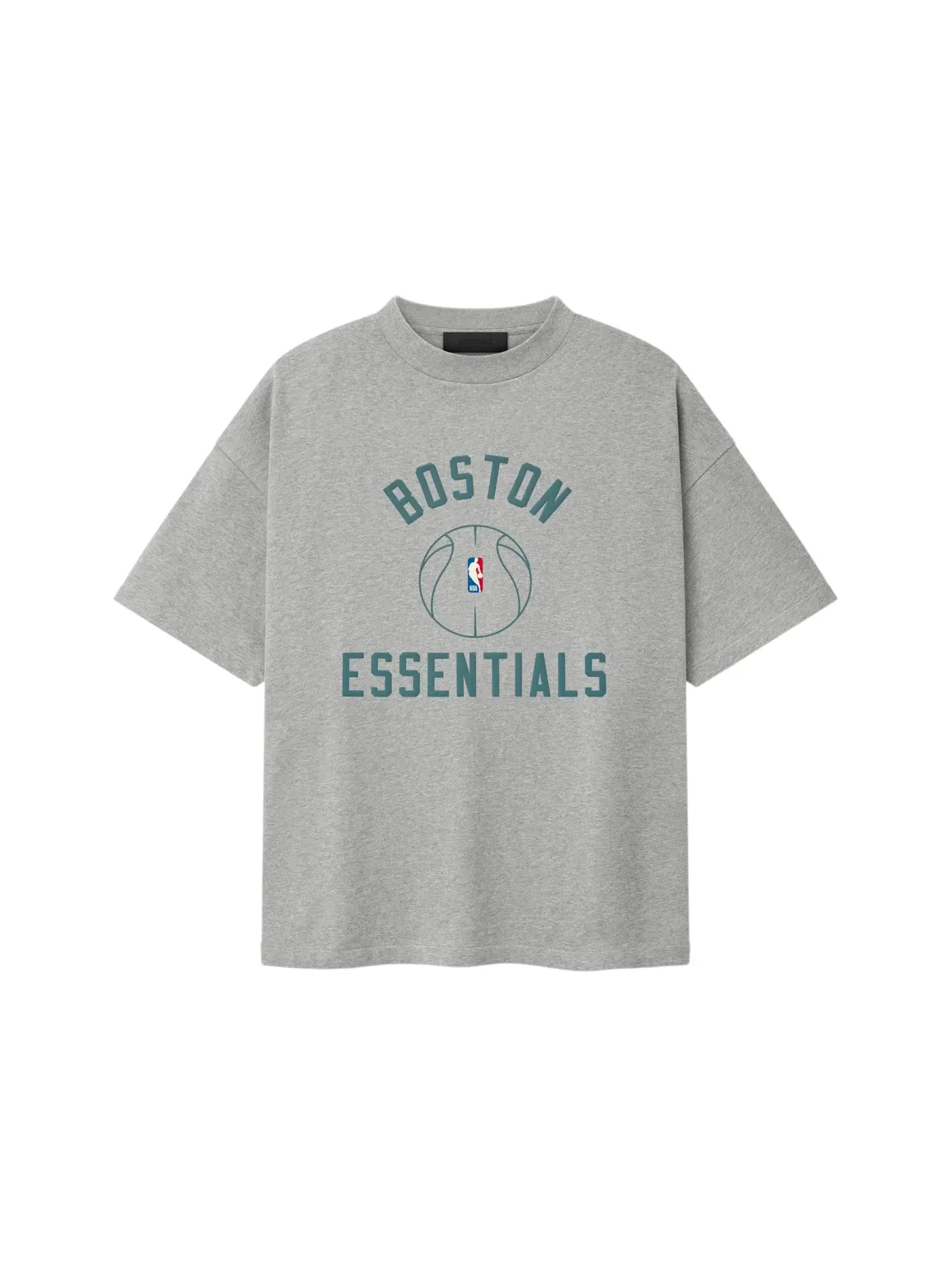Унисекс футболка с принтом Fear of God Essentials Celtics x Barkley Hendricks 90s Tee Concrete Heather — изображение 1 из 2