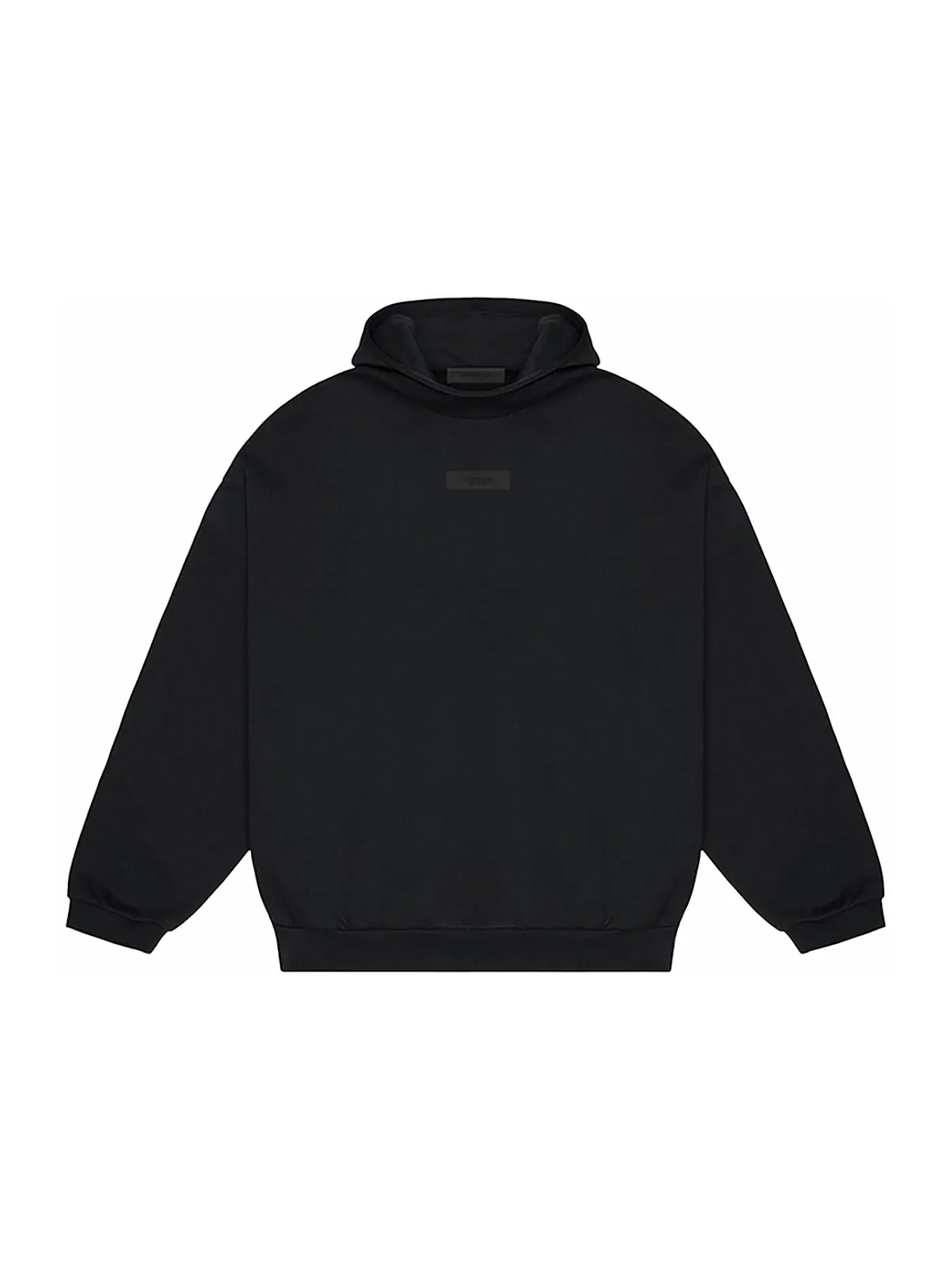 Мужская худи с принтом Fear of God Essentials Chest Logo Fear of God — изображение 1 из 2, черный/черный