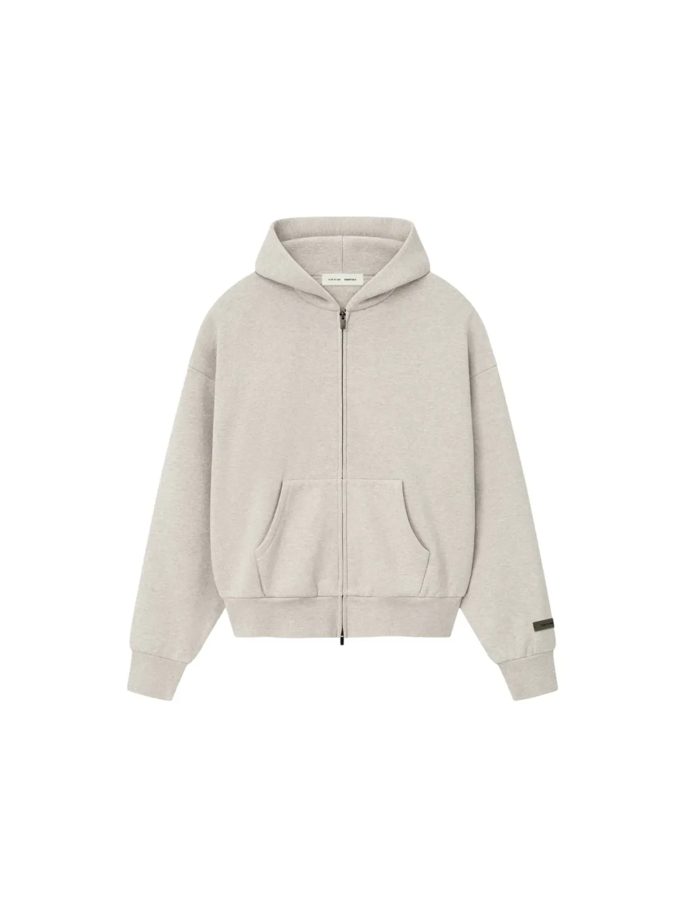 Мужская худи на молнии Fear of God Essentials Classic Fleece, Heather Stone — изображение 1 из 1