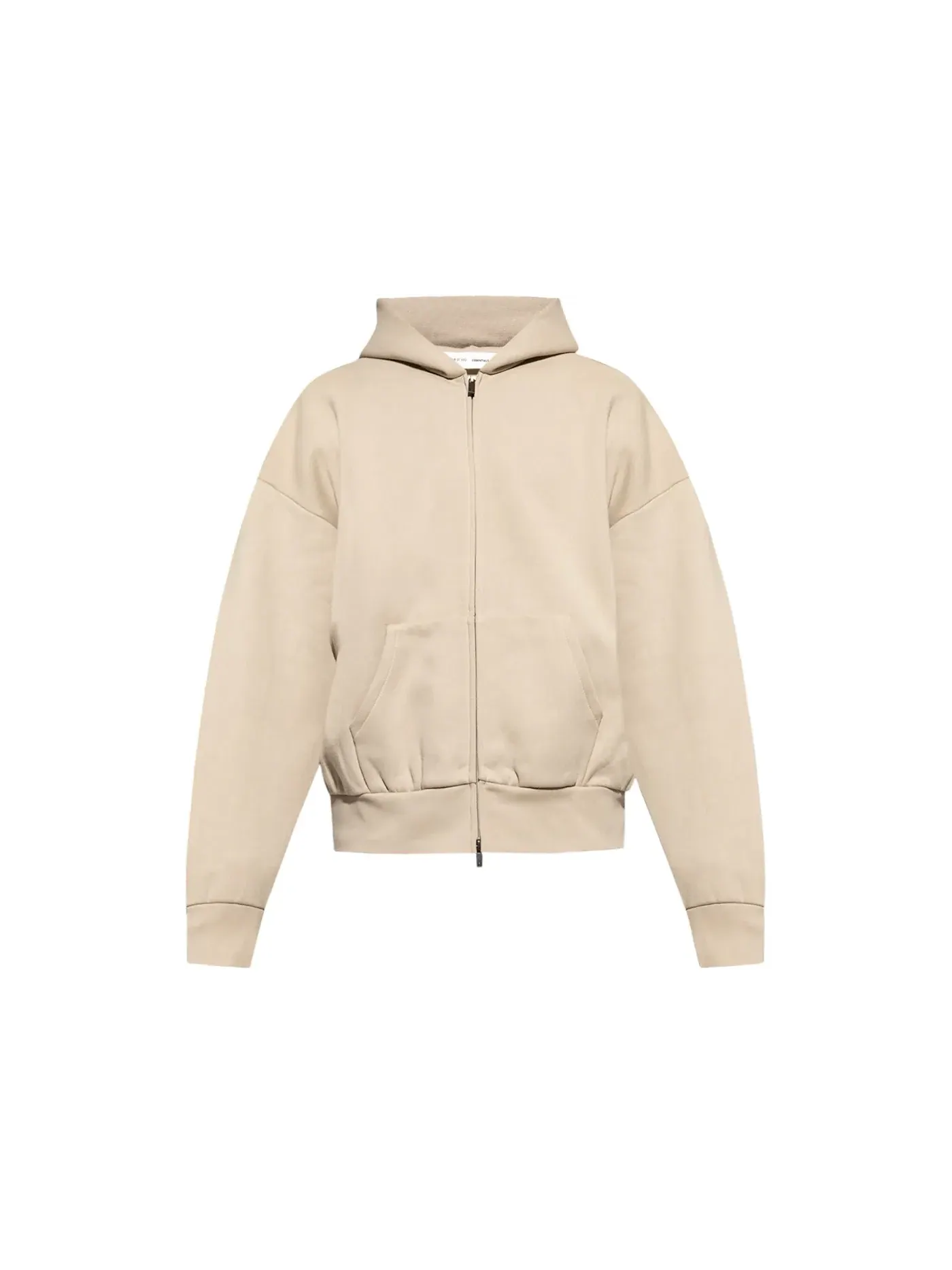 Мужская худи на молнии Fear of God Essentials Classic Fleece Zip Up Hoodie — изображение 1 из 1, древесный