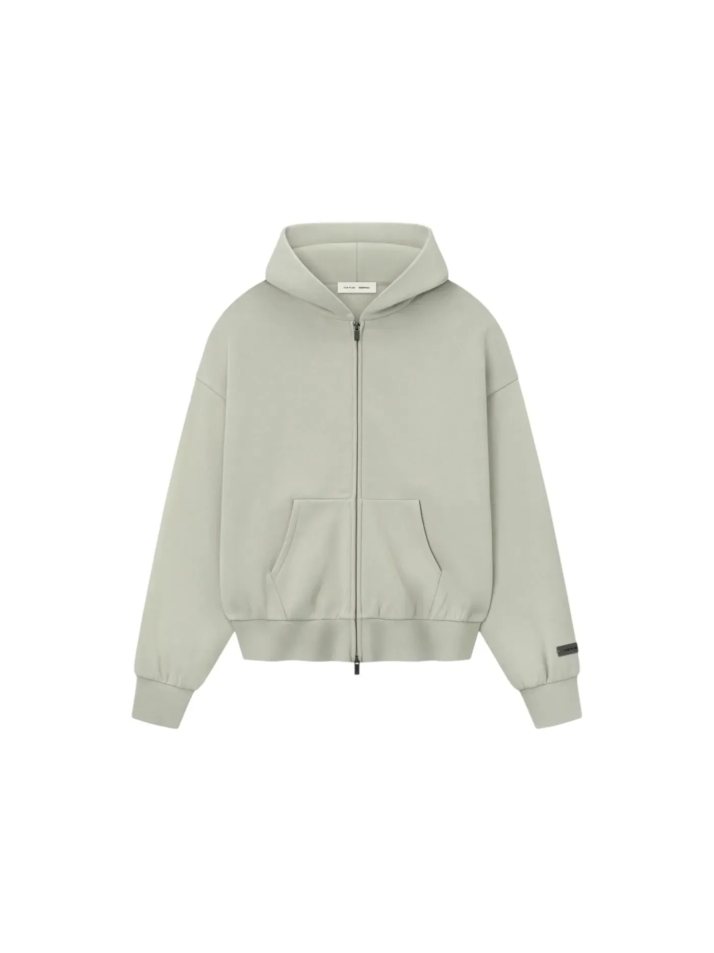 Мужская худи на молнии Fear of God Essentials Classic Fleece Zip-Up — изображение 1 из 1, камень абби