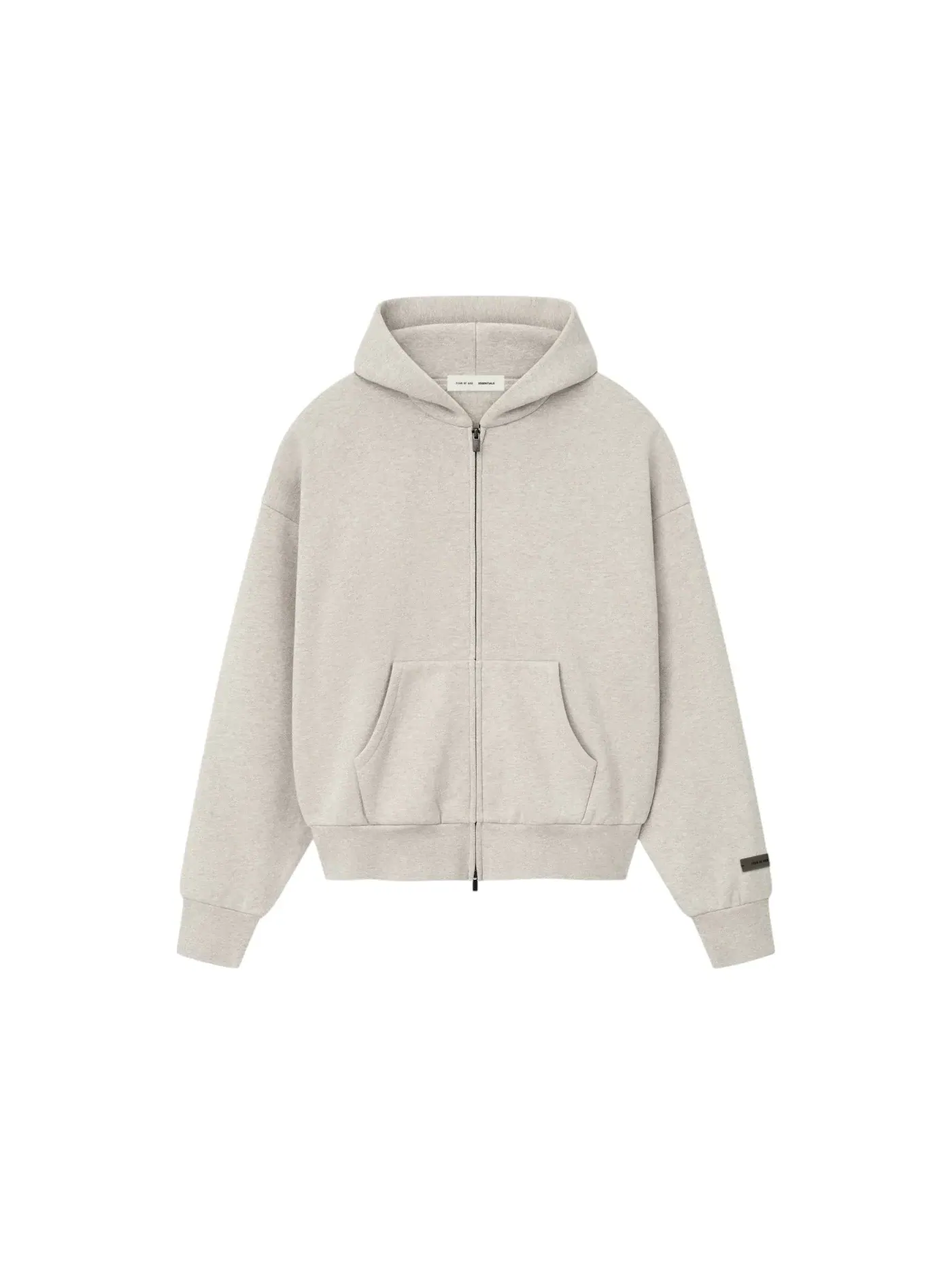 Мужская худи на молнии Essentials Classic Full Zip Fear of God, Heather Stone — изображение 1 из 2