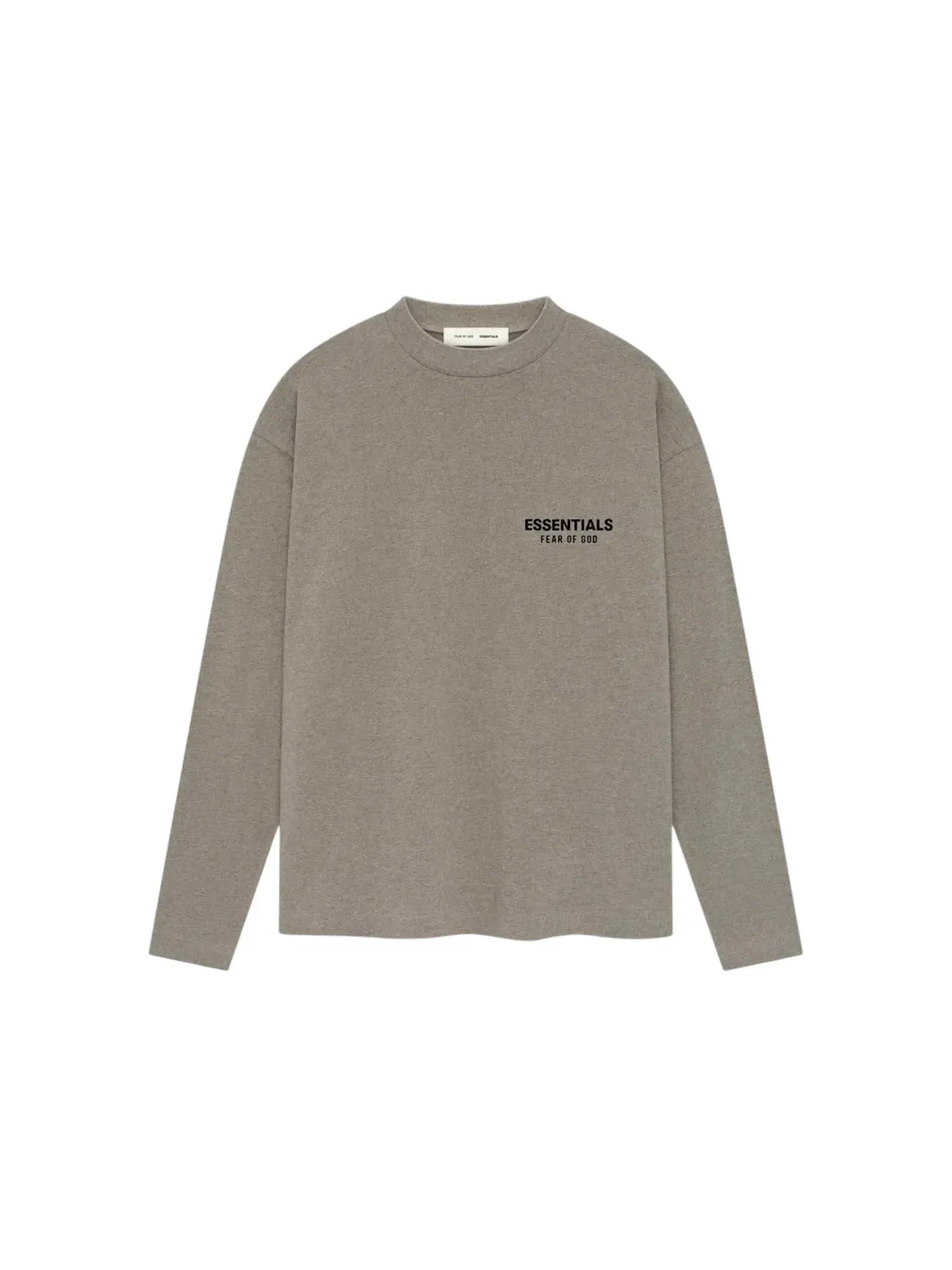 Мужская футболка с длинным рукавом Fear of God Essentials Classic Long Sleeve T-Shirt, Homestead Heather — изображение 2 из 2