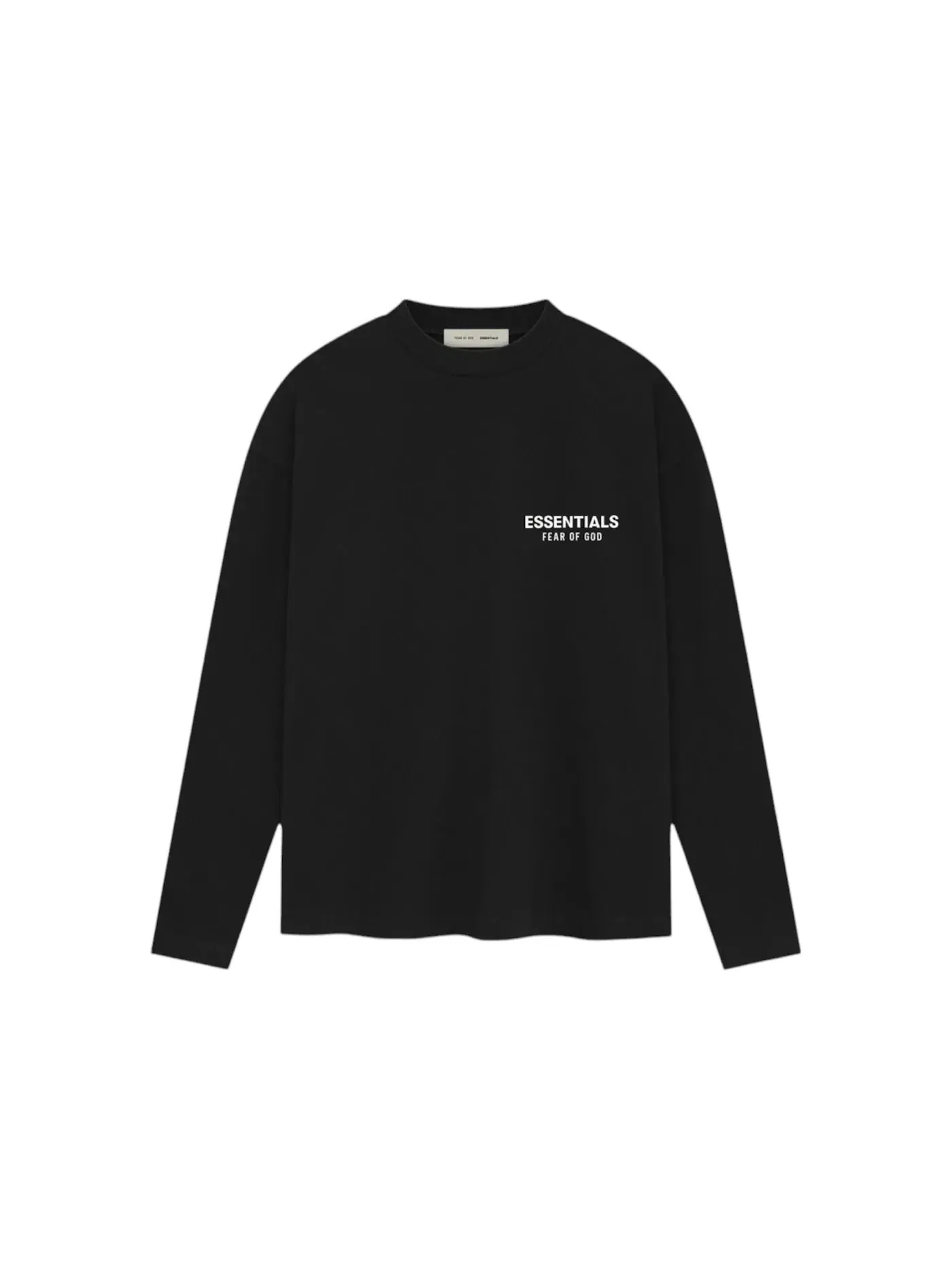 Мужская футболка с длинным рукавом Fear of God Essentials Tee — изображение 1 из 2, черный