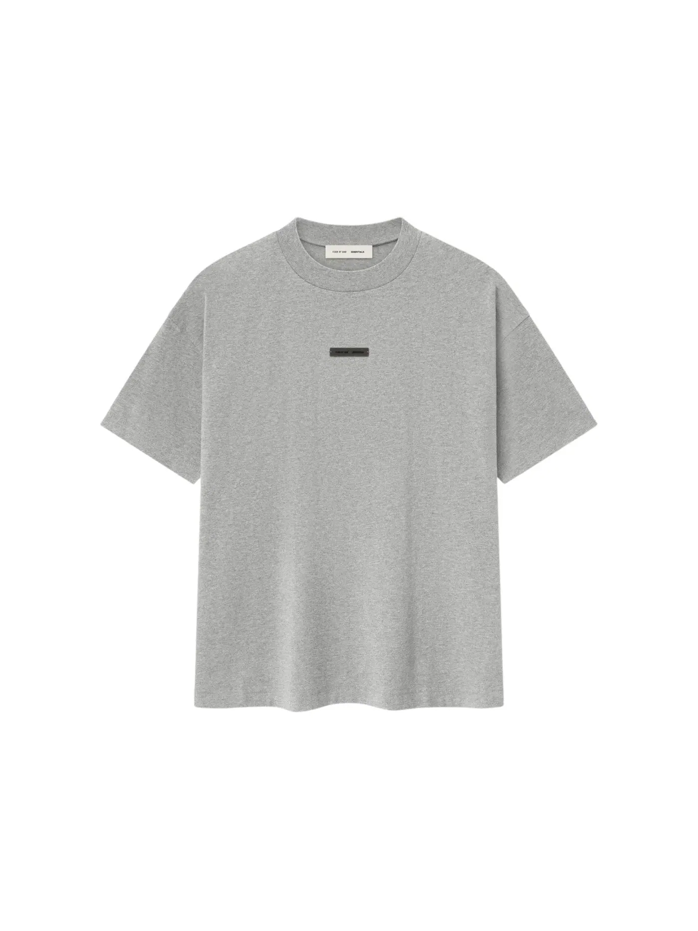 Мужская футболка с принтом Essentials Concrete Heather Fear of God, Concrete Heather — изображение 1 из 2