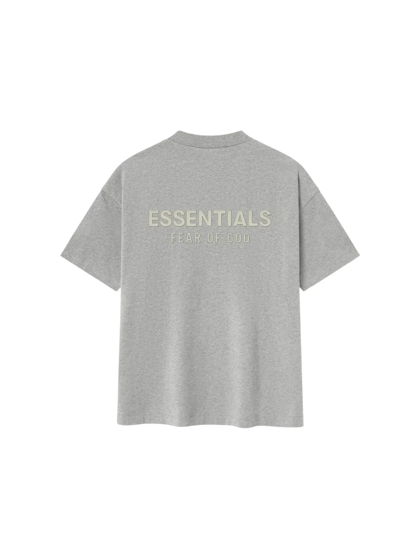 Мужская футболка с принтом Essentials Concrete Heather Fear of God, Concrete Heather — изображение 2 из 2