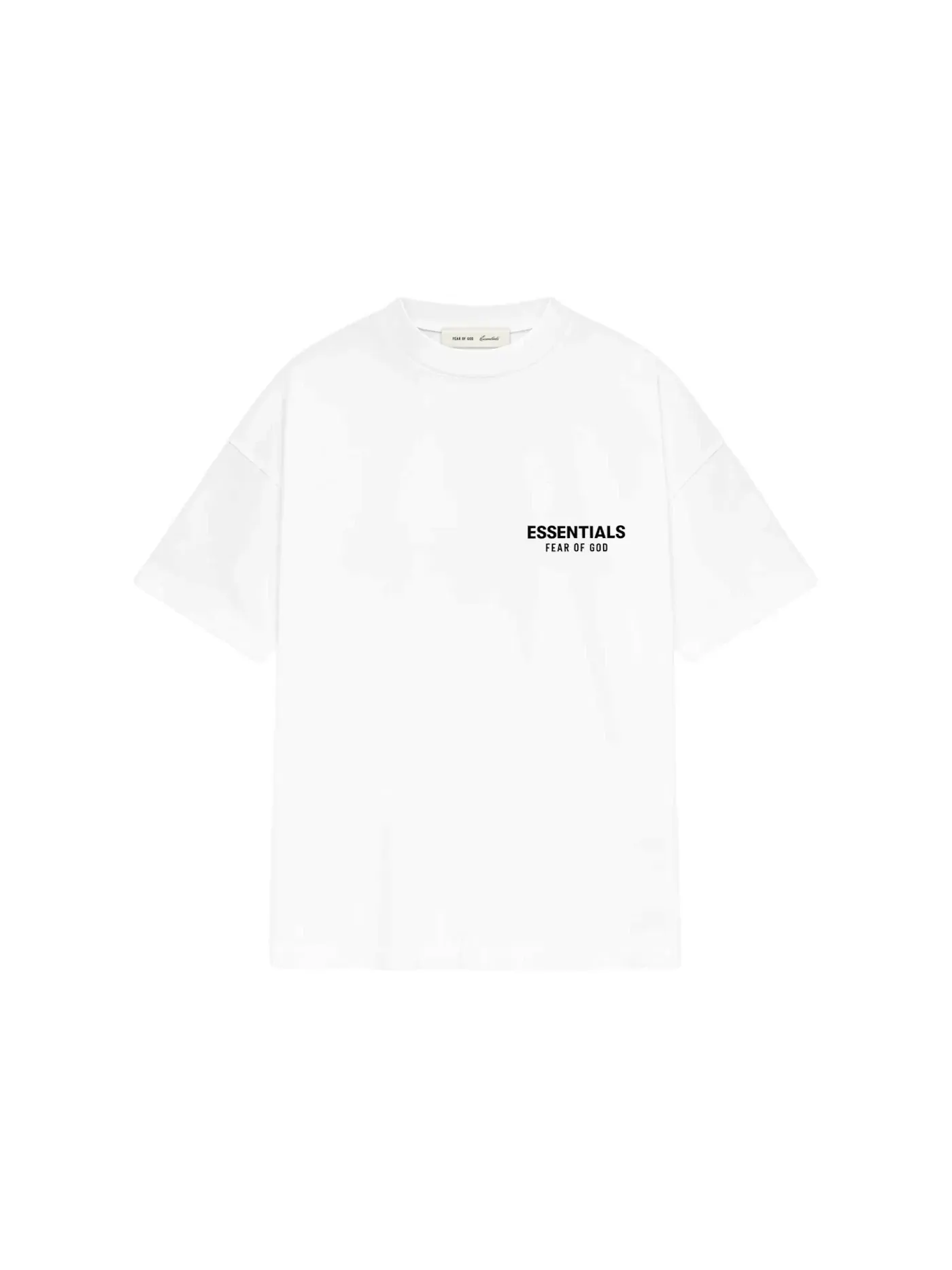 Мужская футболка с коротким рукавом Fear of God Essentials Classic Tee (SS26) — изображение 1 из 2, яркий белый