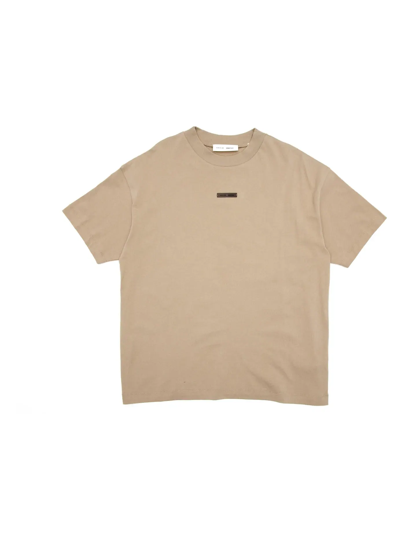 Мужская футболка с коротким рукавом Fear of God Essentials Classic Tee — изображение 1 из 1, древесный