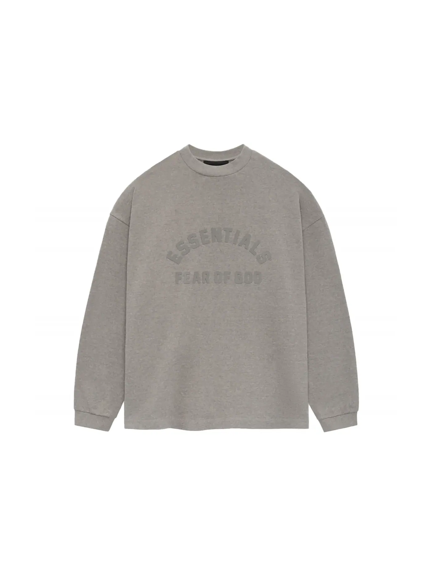 Мужская футболка с длинным рукавом Fear of God Essentials Core Collection Heavy L/S Tee — изображение 1 из 2, серый