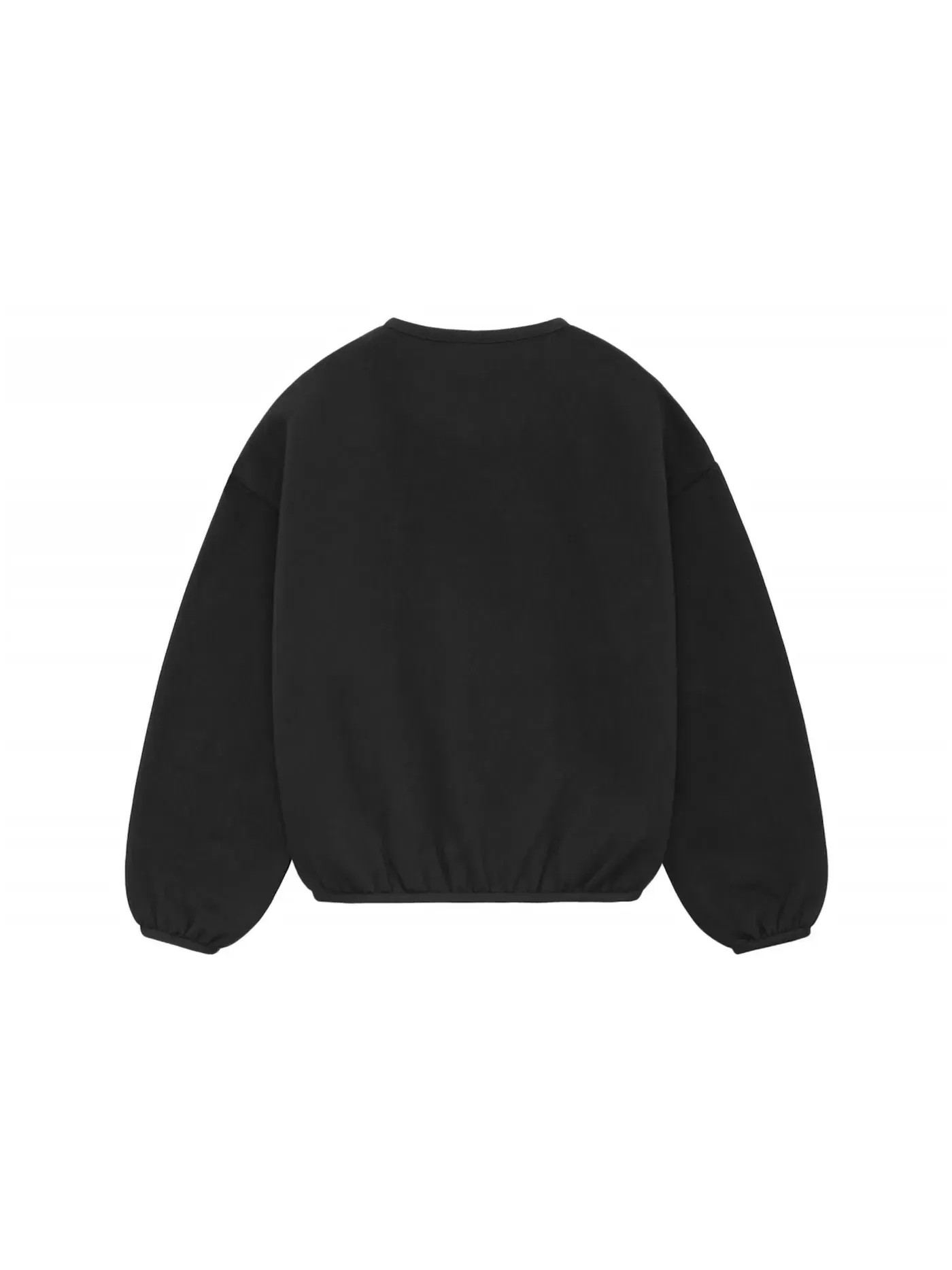 Детский свитшот с длинным рукавом Essentials Core Collection Crewneck Fear of God — изображение 2 из 2, черный