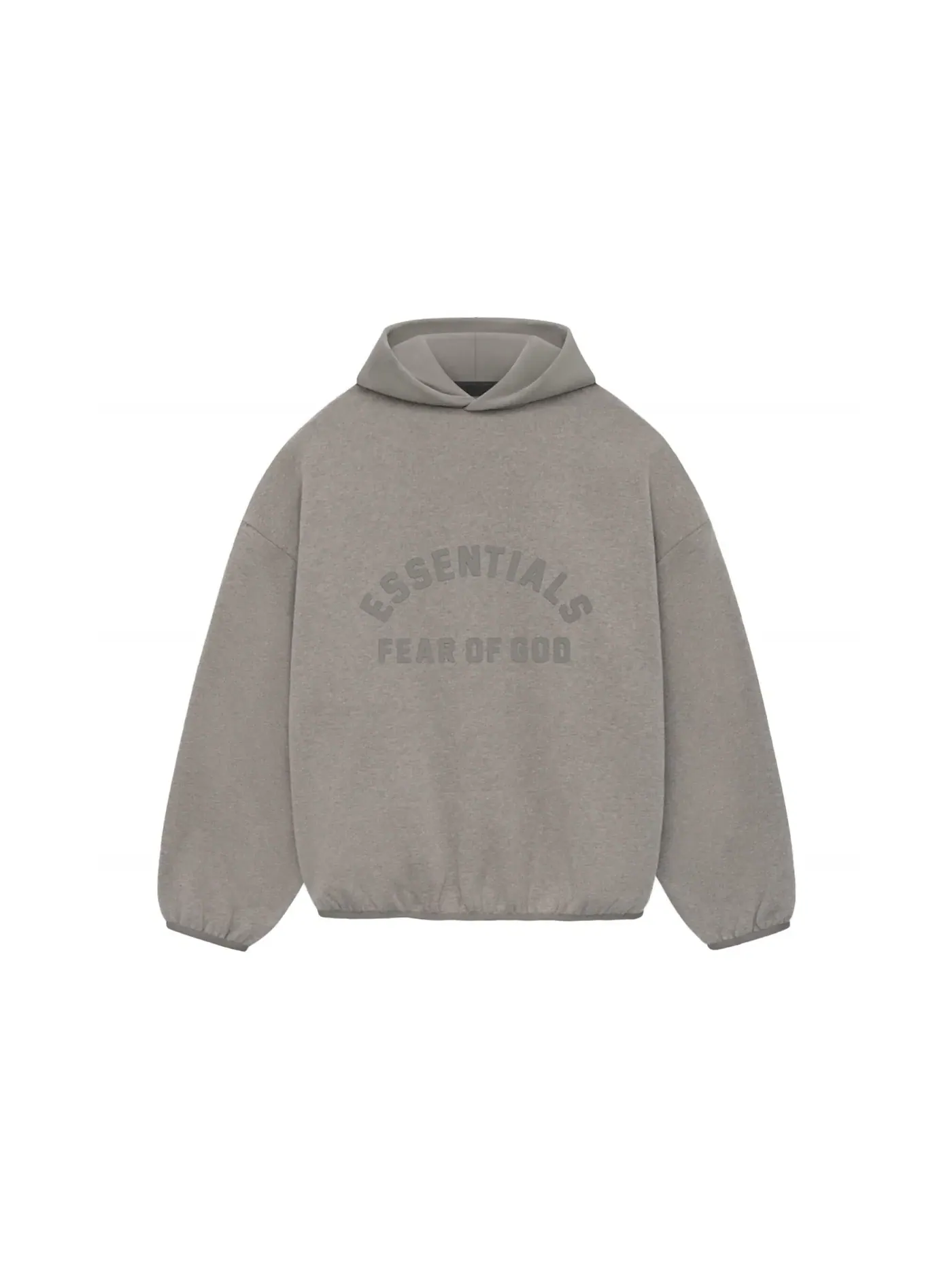 Мужская худи из нейлона с флисом Core Collection Fear of God — изображение 1 из 2, серый