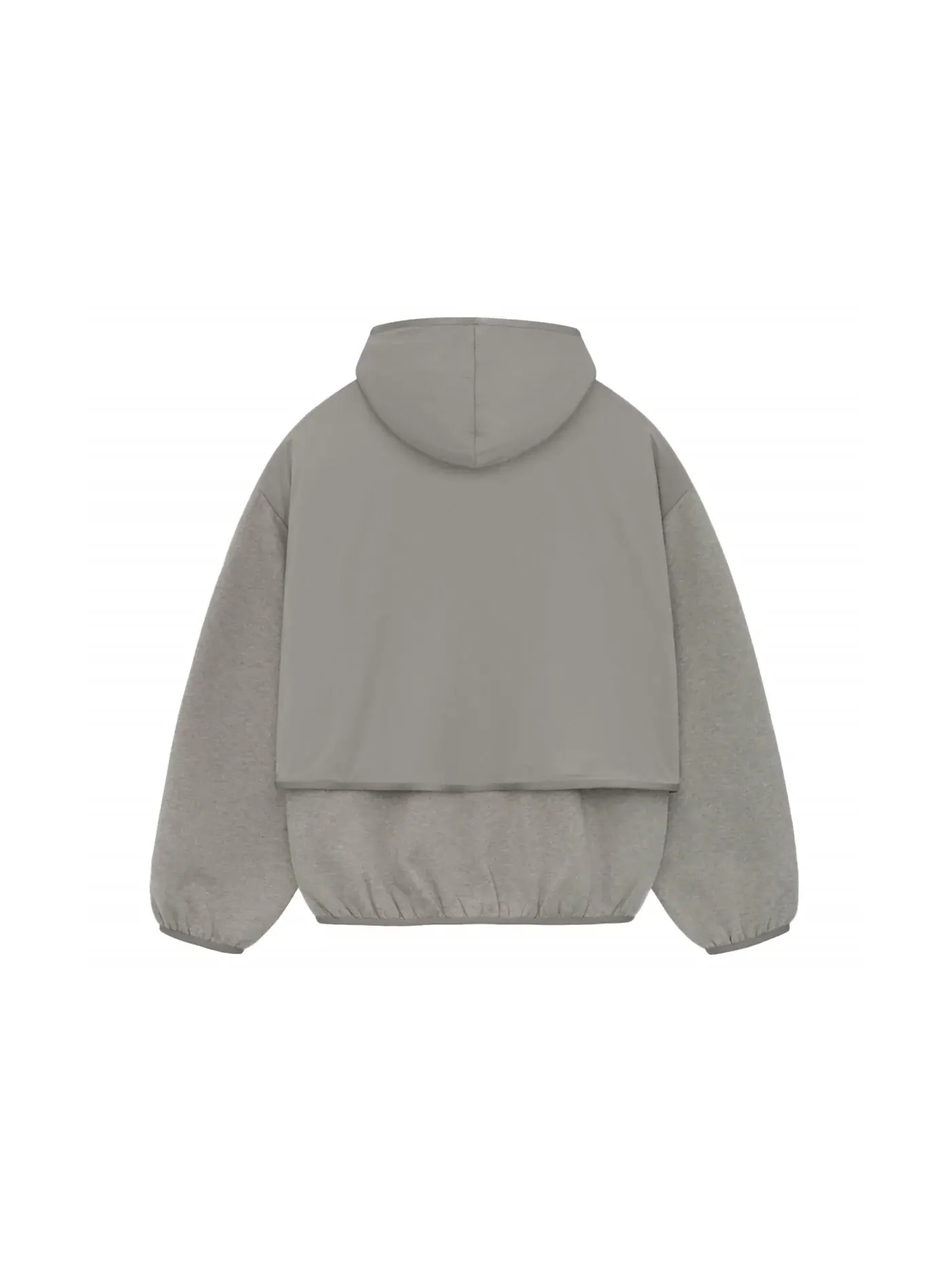 Мужская худи из нейлона с флисом Core Collection Fear of God — изображение 2 из 2, серый