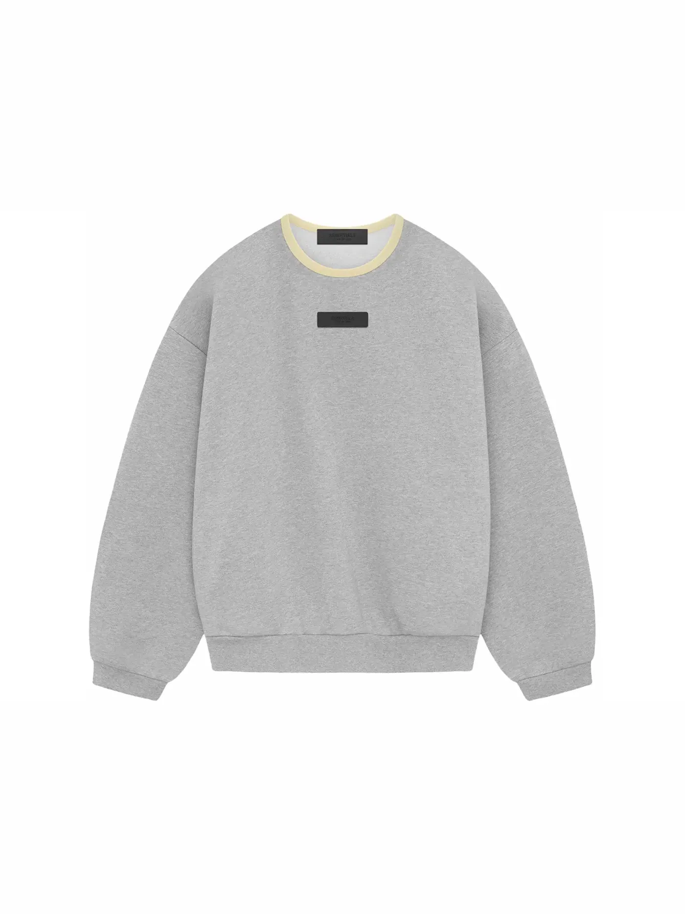 Мужской свитшот с круглым вырезом Fear of God Essentials Sweatshirt (SS24) — изображение 1 из 2, светлый серый