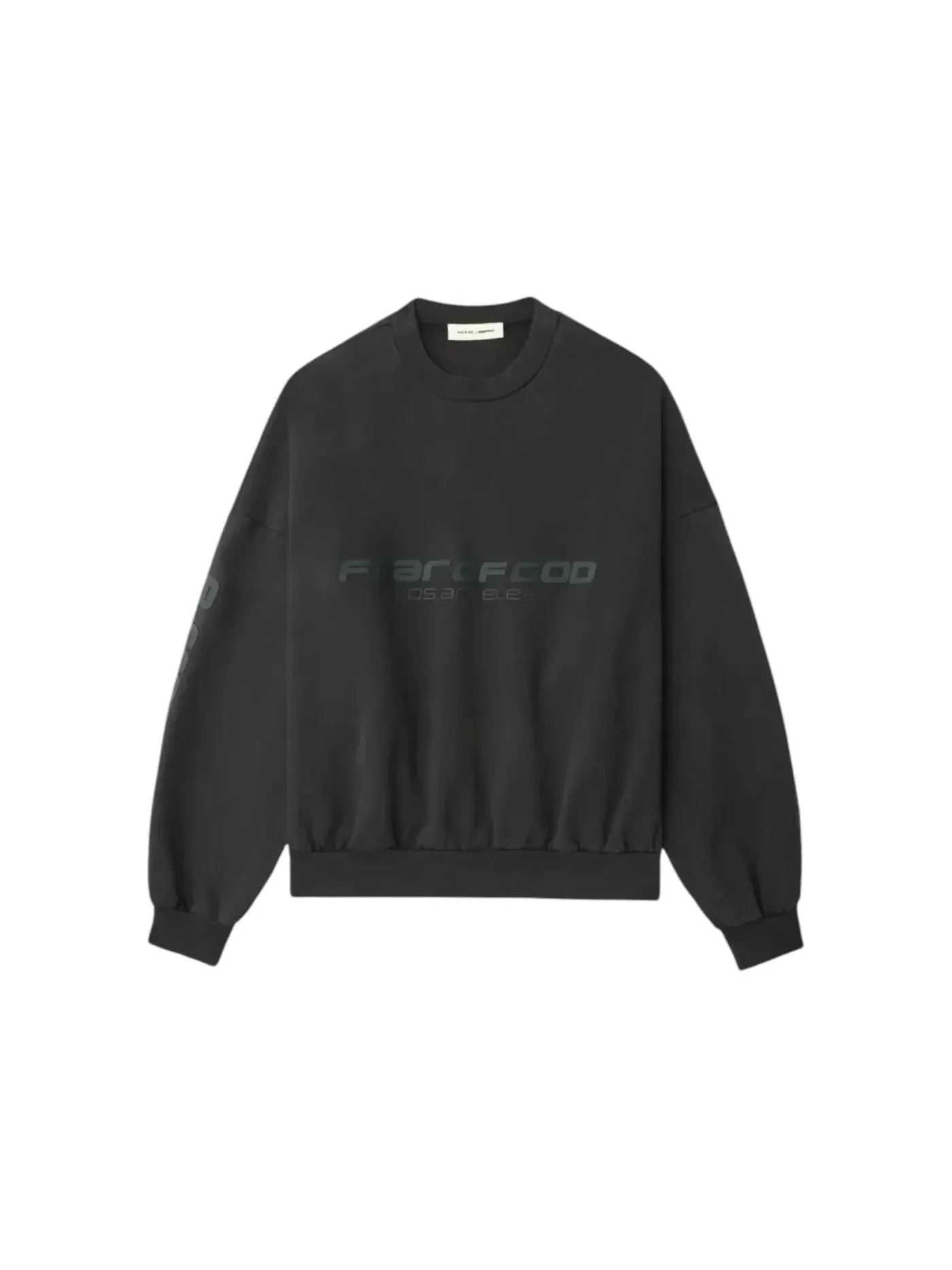 Мужской свитшот укороченный свободного кроя Sweatshirt Fear of God — изображение 1 из 1, винтажный черный