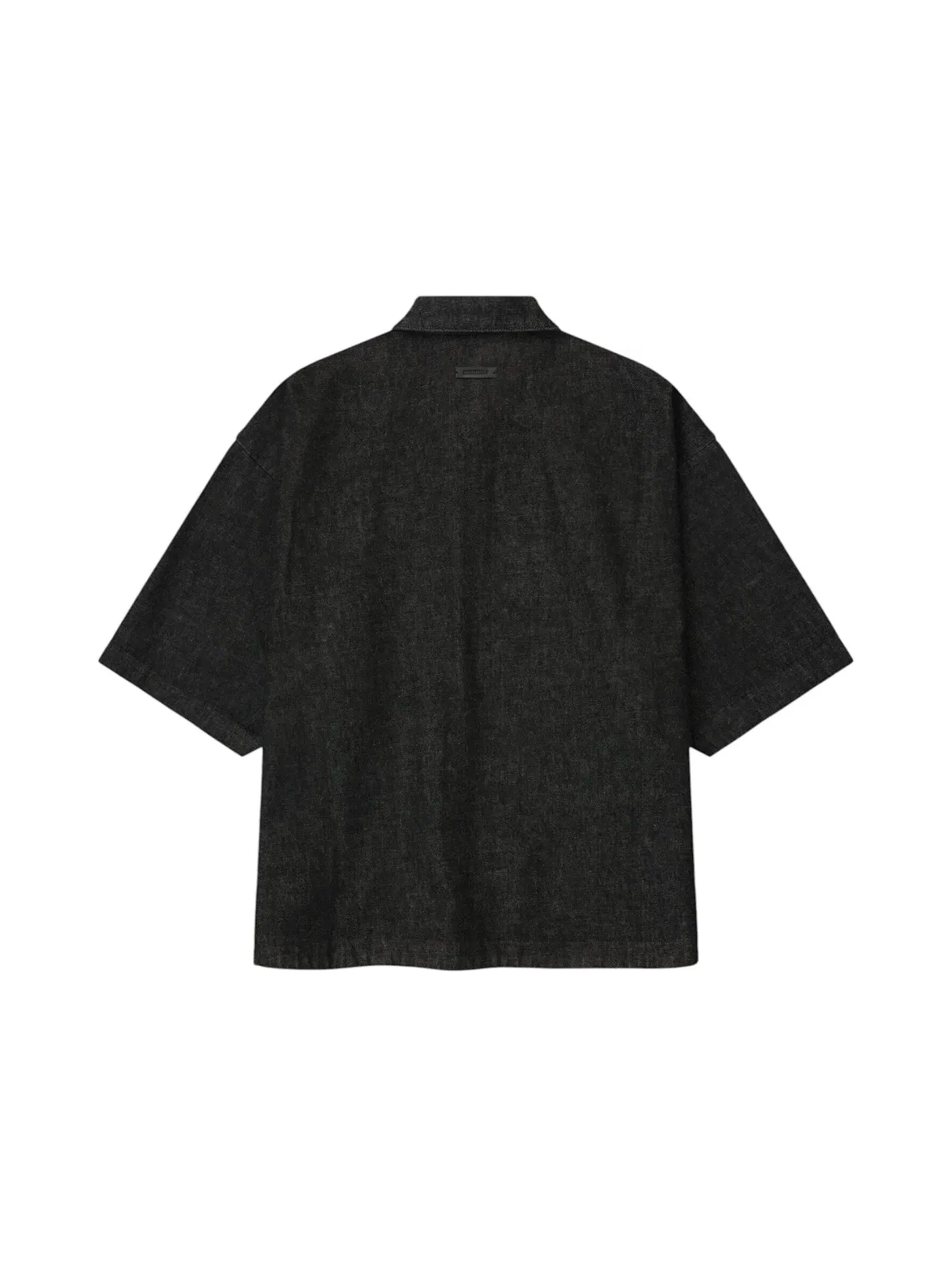Мужская джинсовая рубашка с полной застежкой-молнией Fear of God Essentials Shirt — изображение 2 из 2, винтажный черный