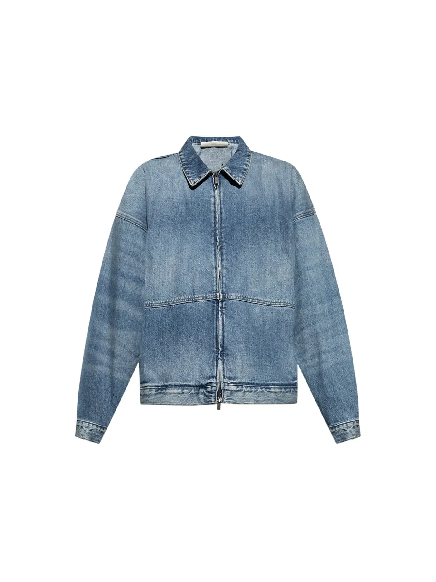 Мужская джинсовая куртка с длинным рукавом Fear of God Essentials Denim Trucker Jacket — изображение 1 из 1