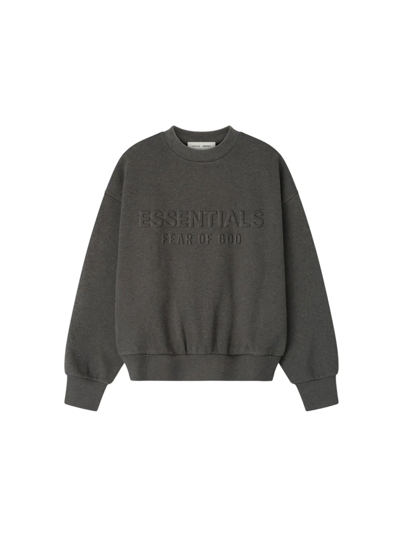 Мужской свитшот с принтом Fear of God Essentials — изображение 1 из 2, темно-серый