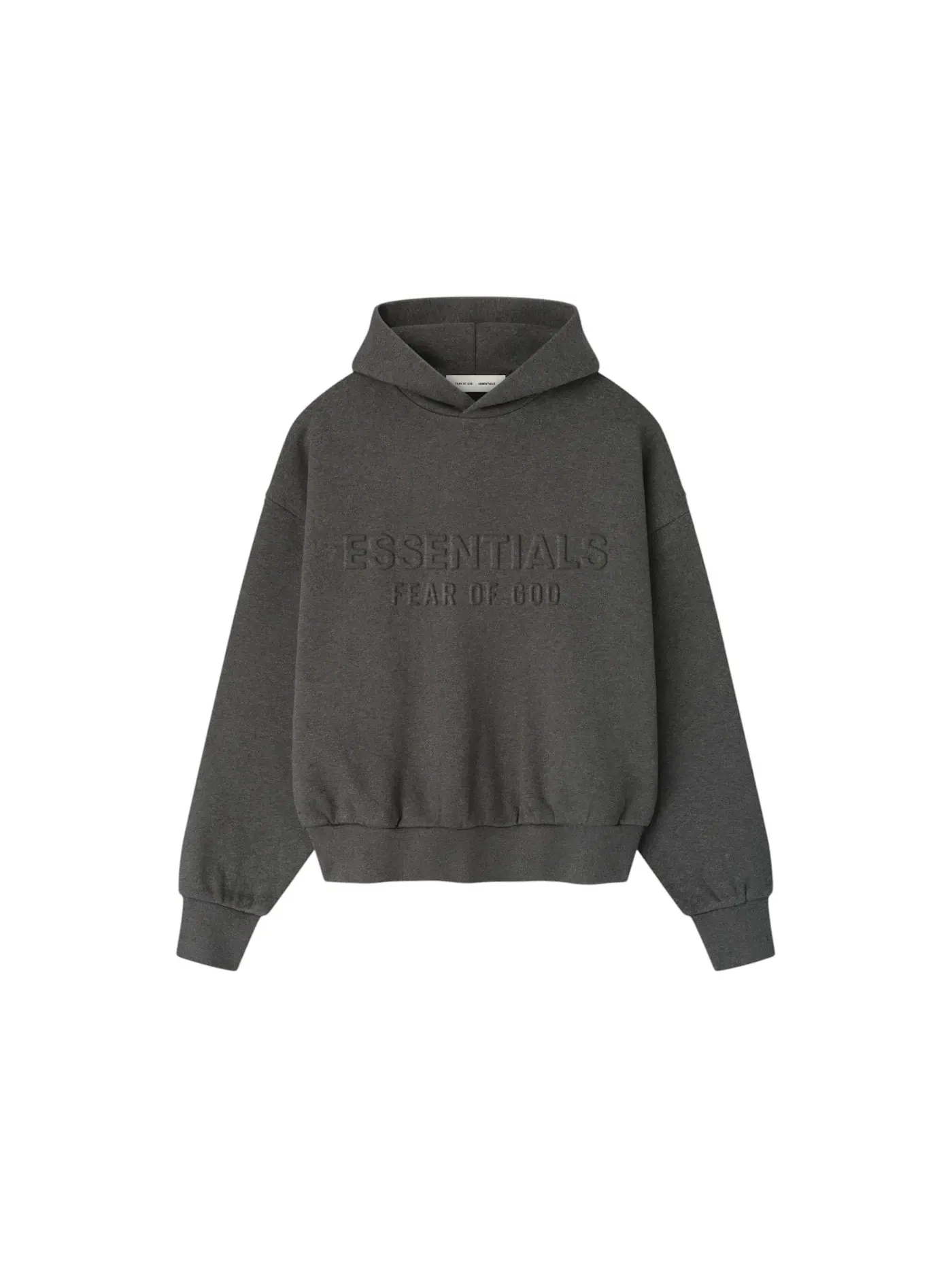 Мужской худи с длинным рукавом Fear of God Essentials — изображение 1 из 2, темно-серый