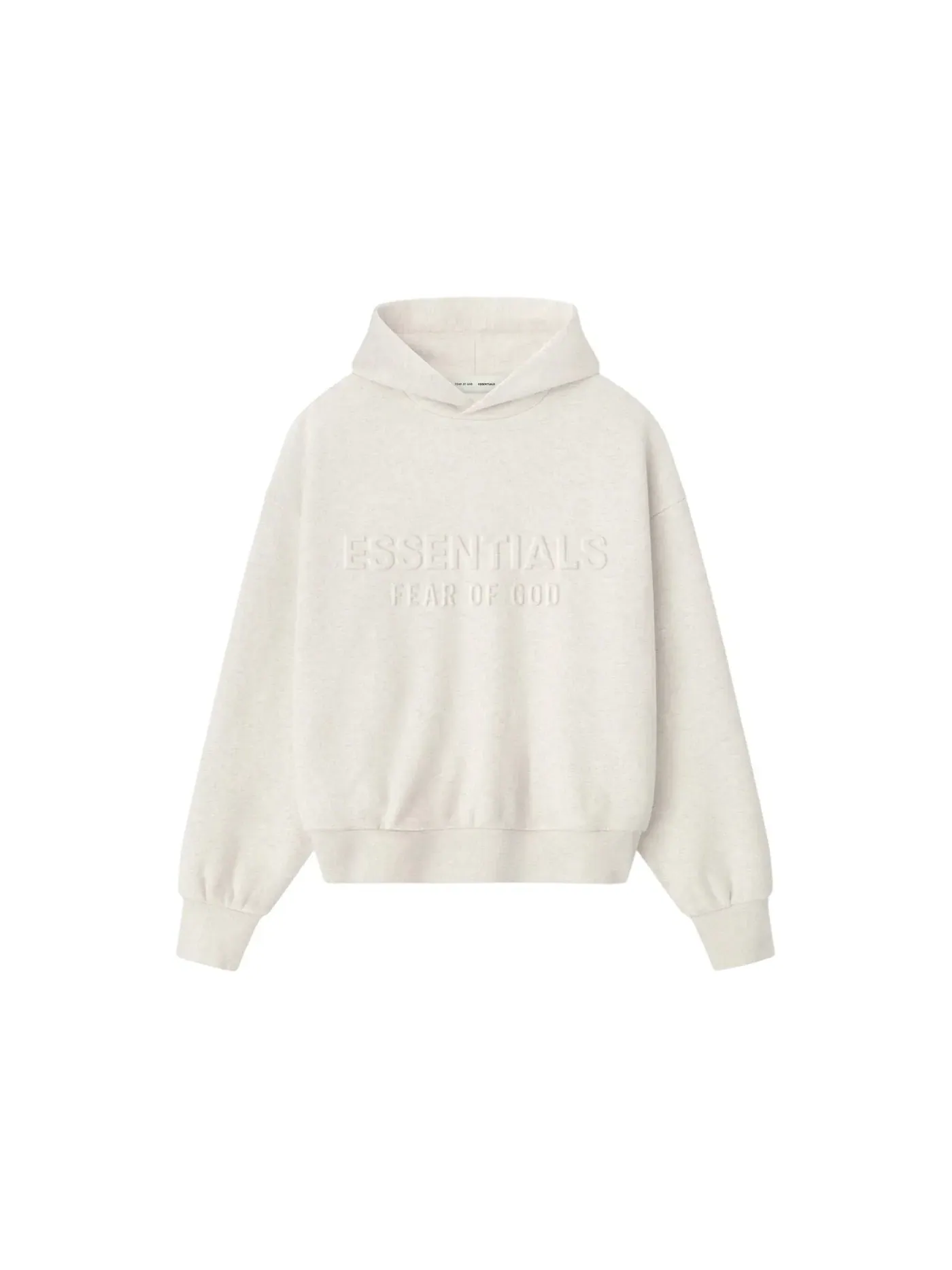 Мужской худи с принтом Essentials Classic Fear of God — изображение 1 из 2, овсяный