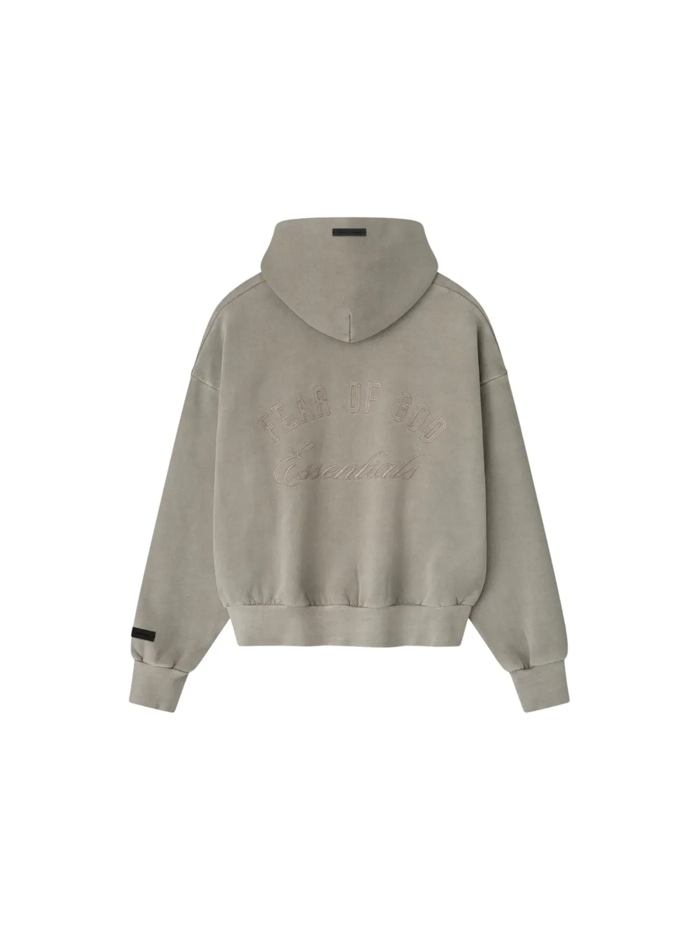 Мужская худи с полноценной застежкой-молнией Essentials Fear of God — изображение 2 из 2, серый