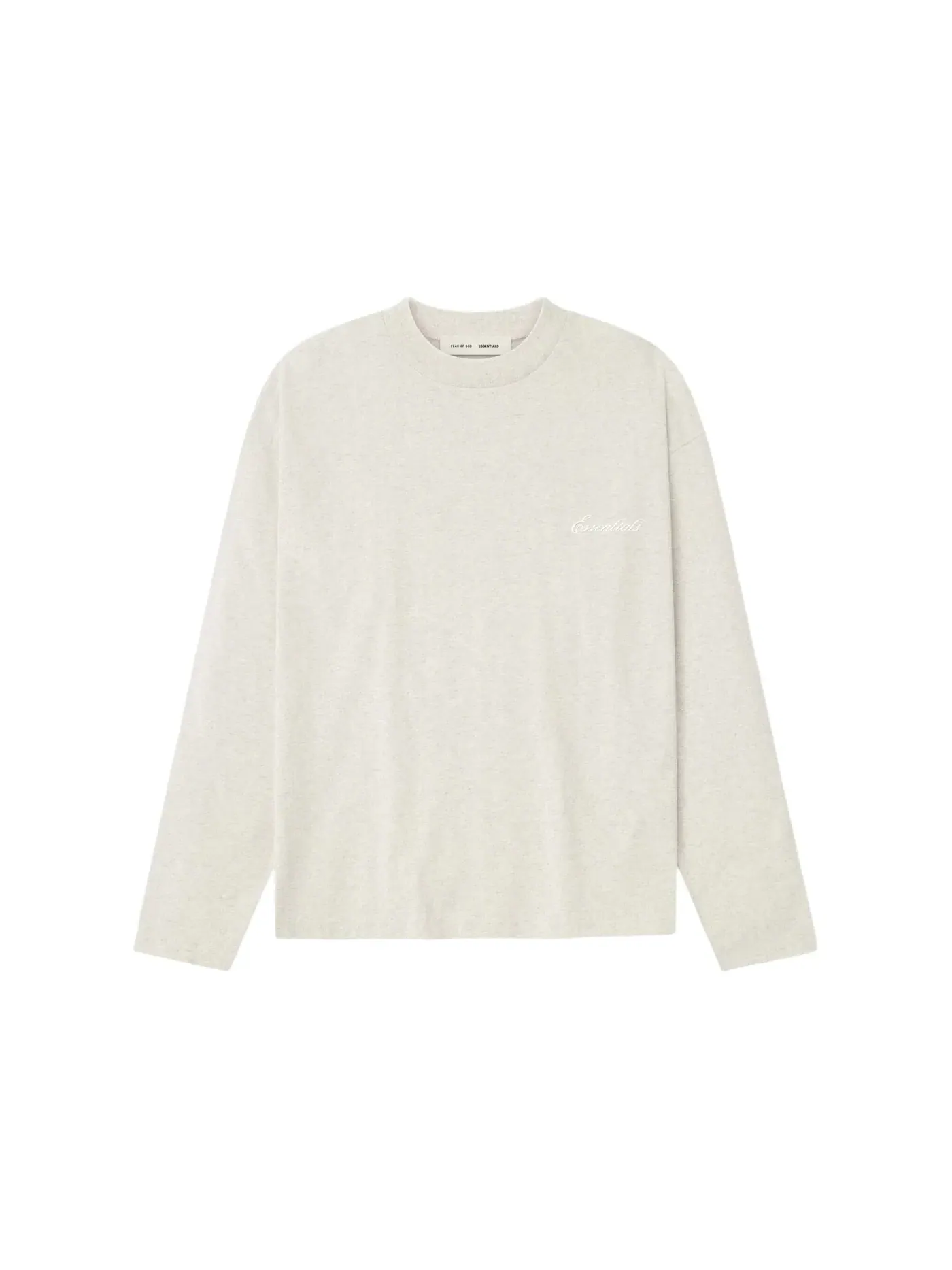 Мужская футболка с длинным рукавом Fear of God Essentials Tee — изображение 1 из 2, овсяный