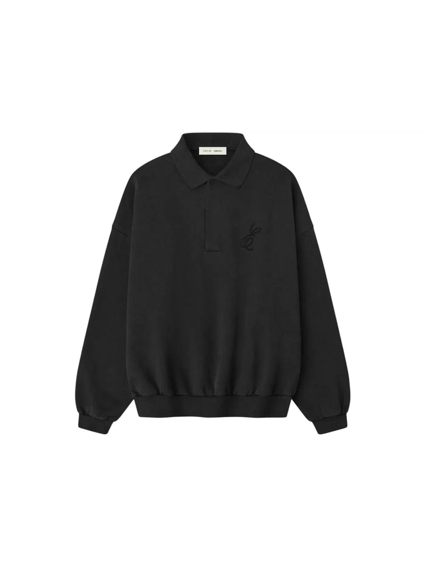 Мужской свитшот с вышивкой Sweatshirt Fear of God — изображение 1 из 2, винтажный черный