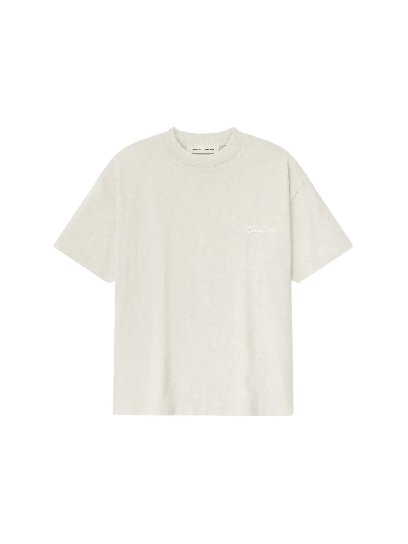 Мужская футболка с принтом Fear of God Essentials Tee — изображение 1 из 2, овсяный