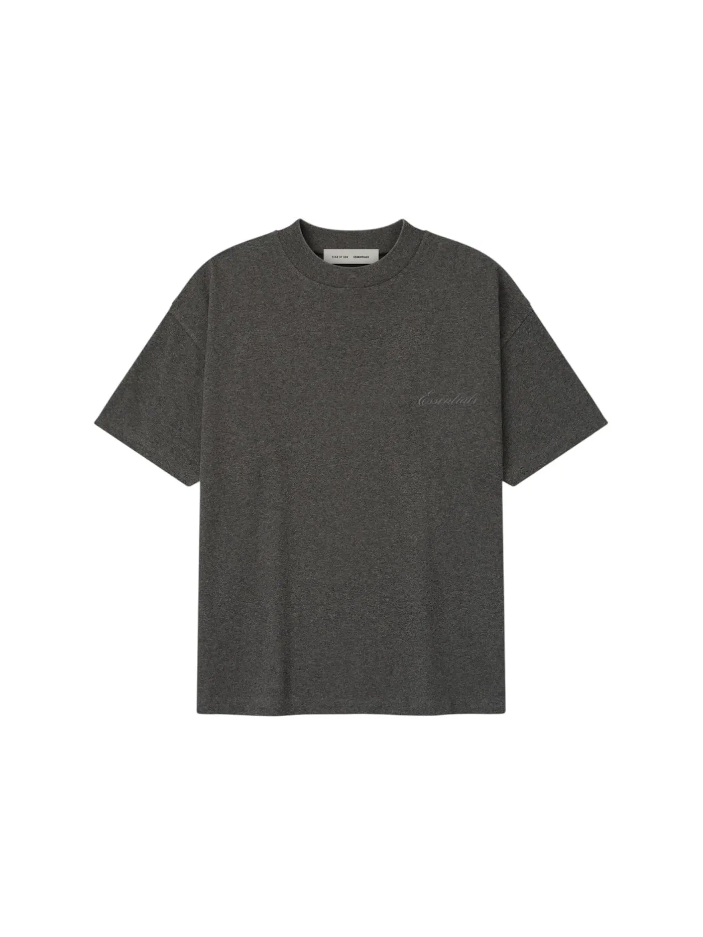 Мужская футболка с вышивкой Tee Fear of God — изображение 1 из 2, темно-серый