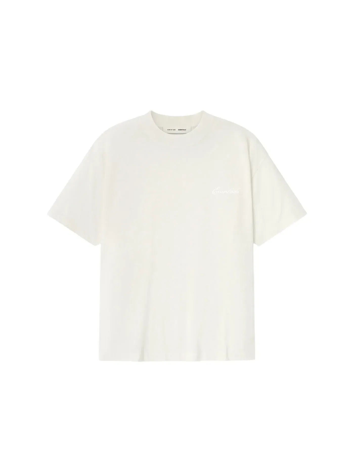 Мужская футболка с вышивкой Essential Tee Fear of God — изображение 1 из 2, белый