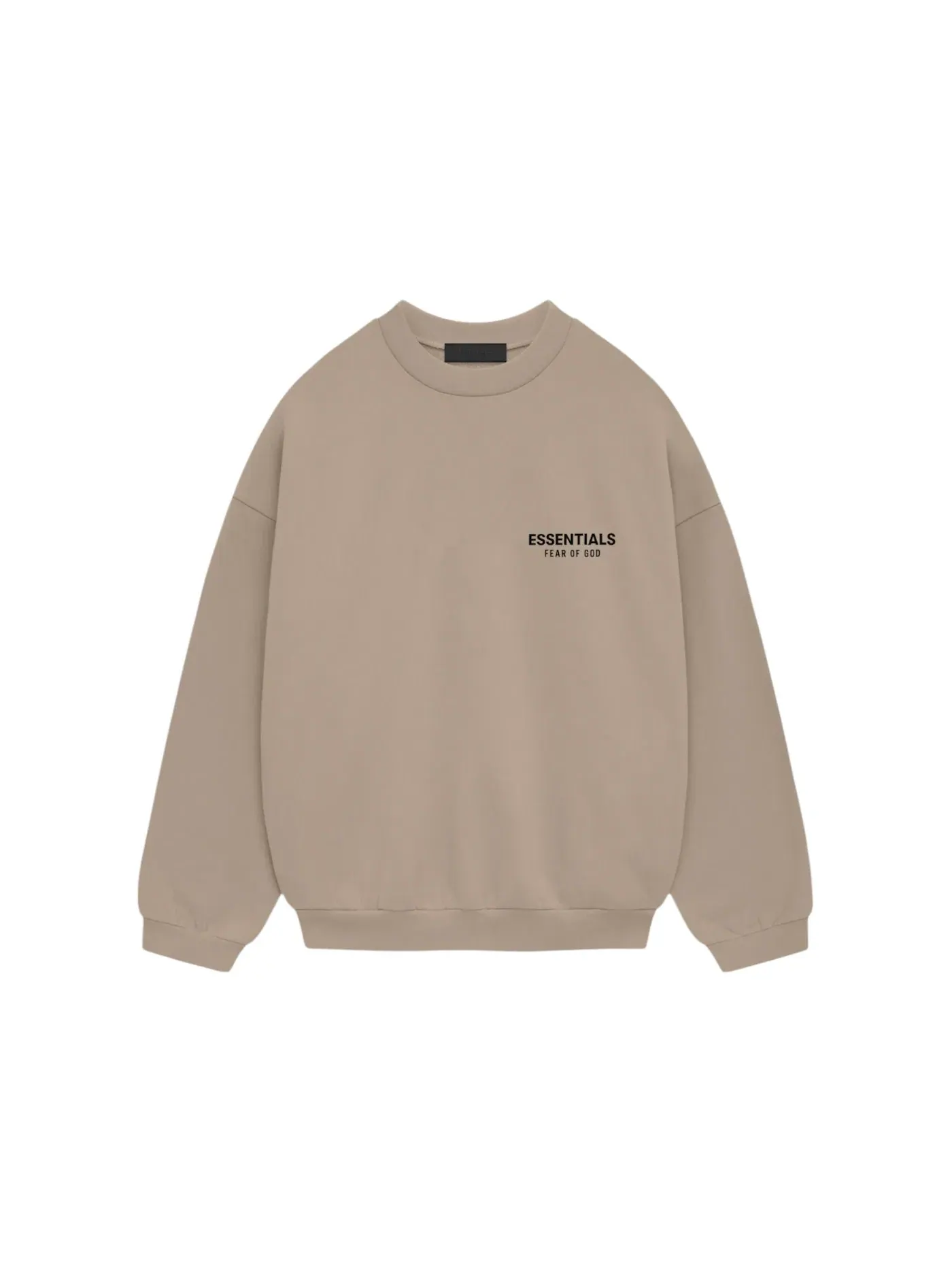 Мужской свитшот с флисом Fear of God Essentials Crewneck — изображение 1 из 2, песочный