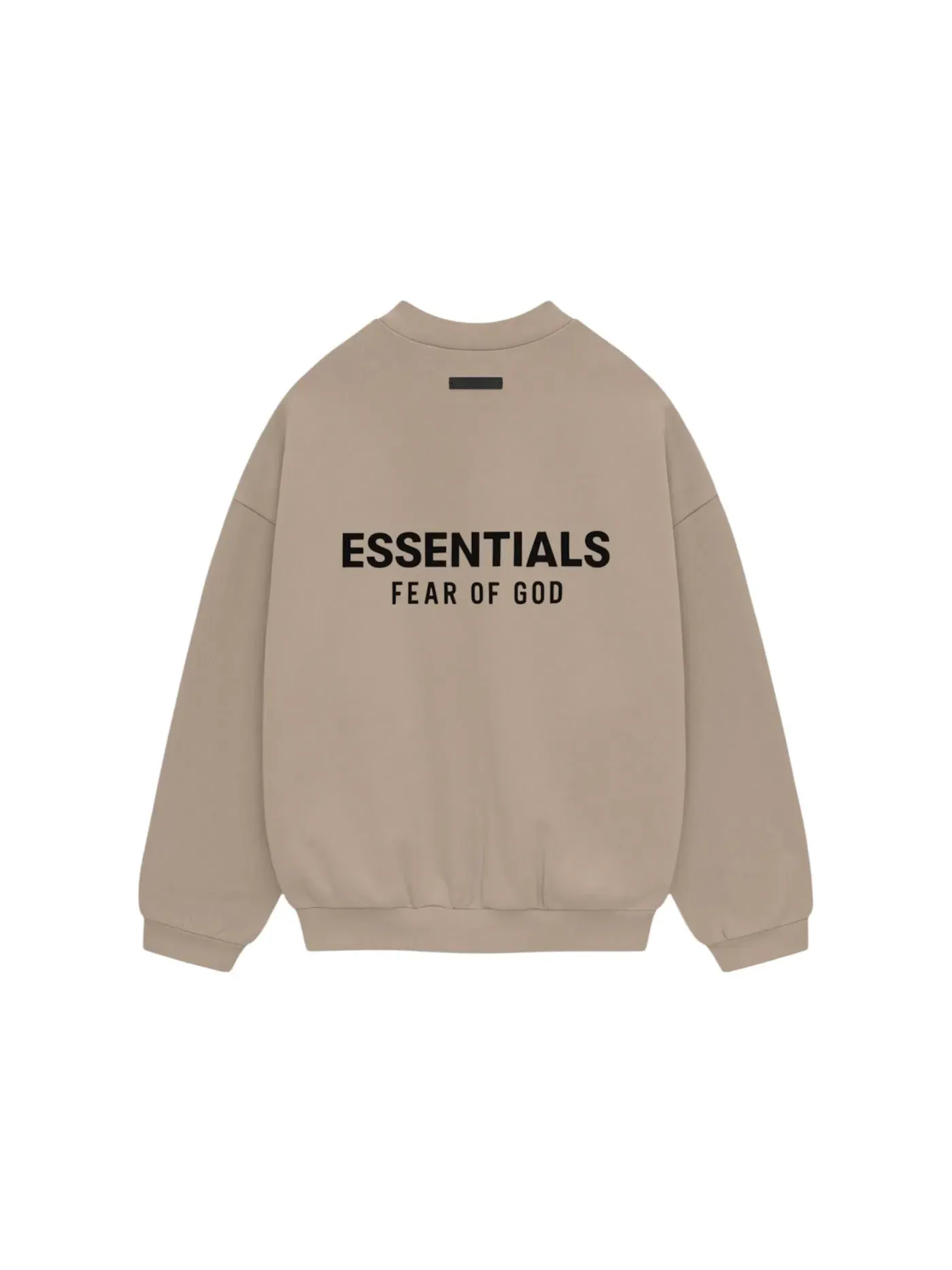 Мужской свитшот с флисом Fear of God Essentials Crewneck — изображение 2 из 2, песочный