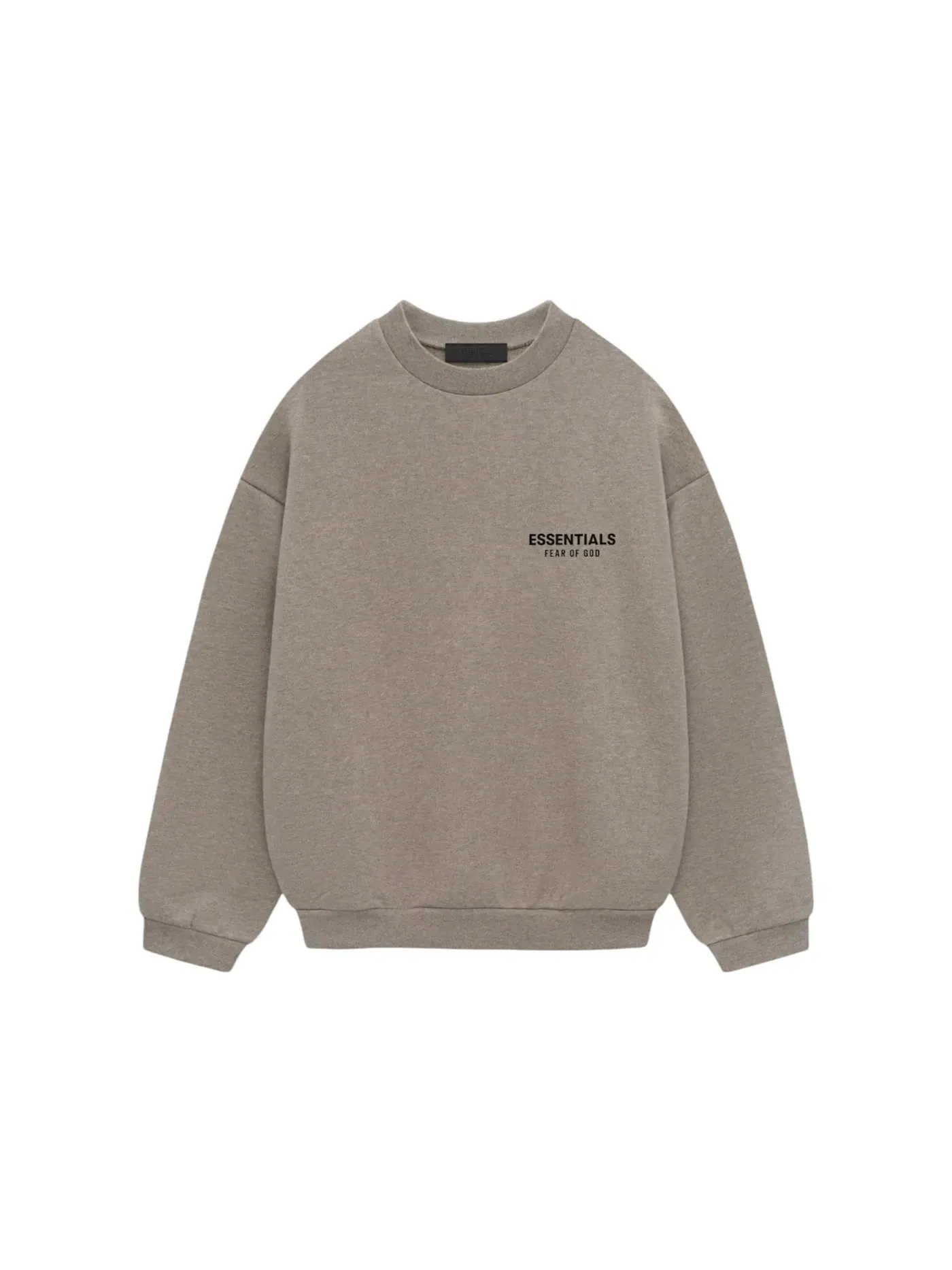 Мужское свитшот с круглым вырезом из флиса Fear of God Essentials — изображение 1 из 2, серый